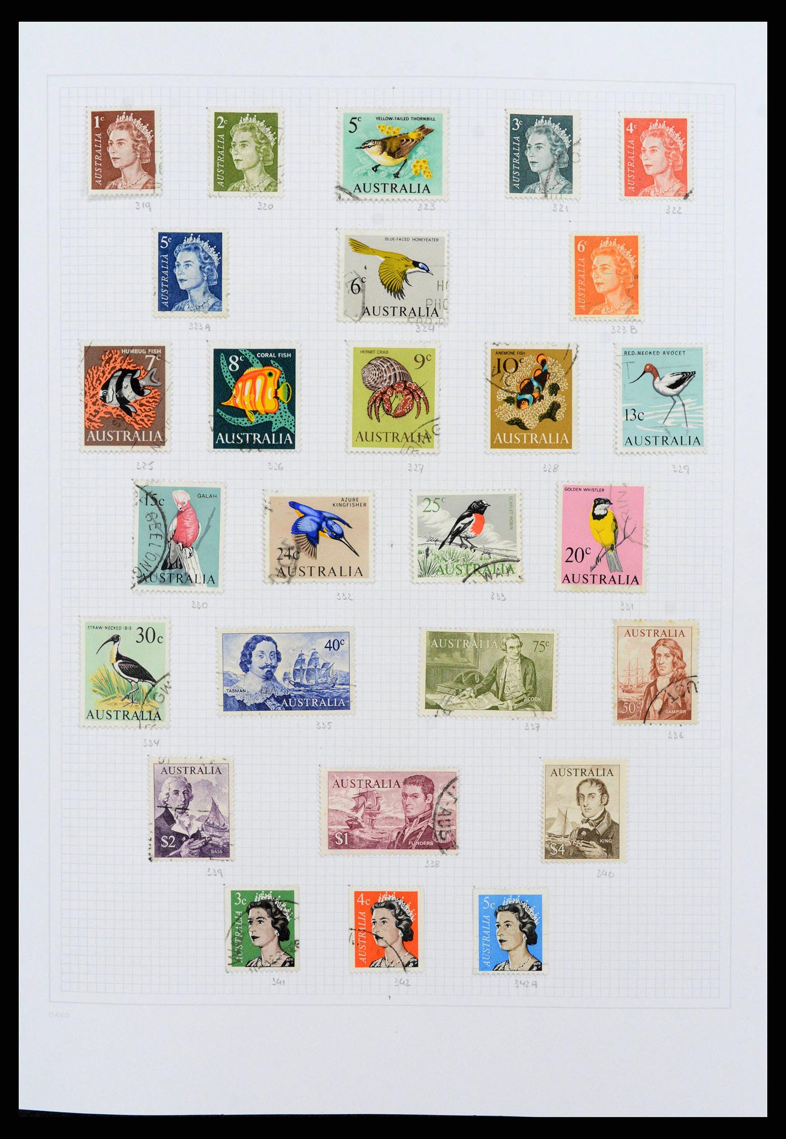 38152 0014 - Postzegelverzameling 38152 Australië 1913-2017.