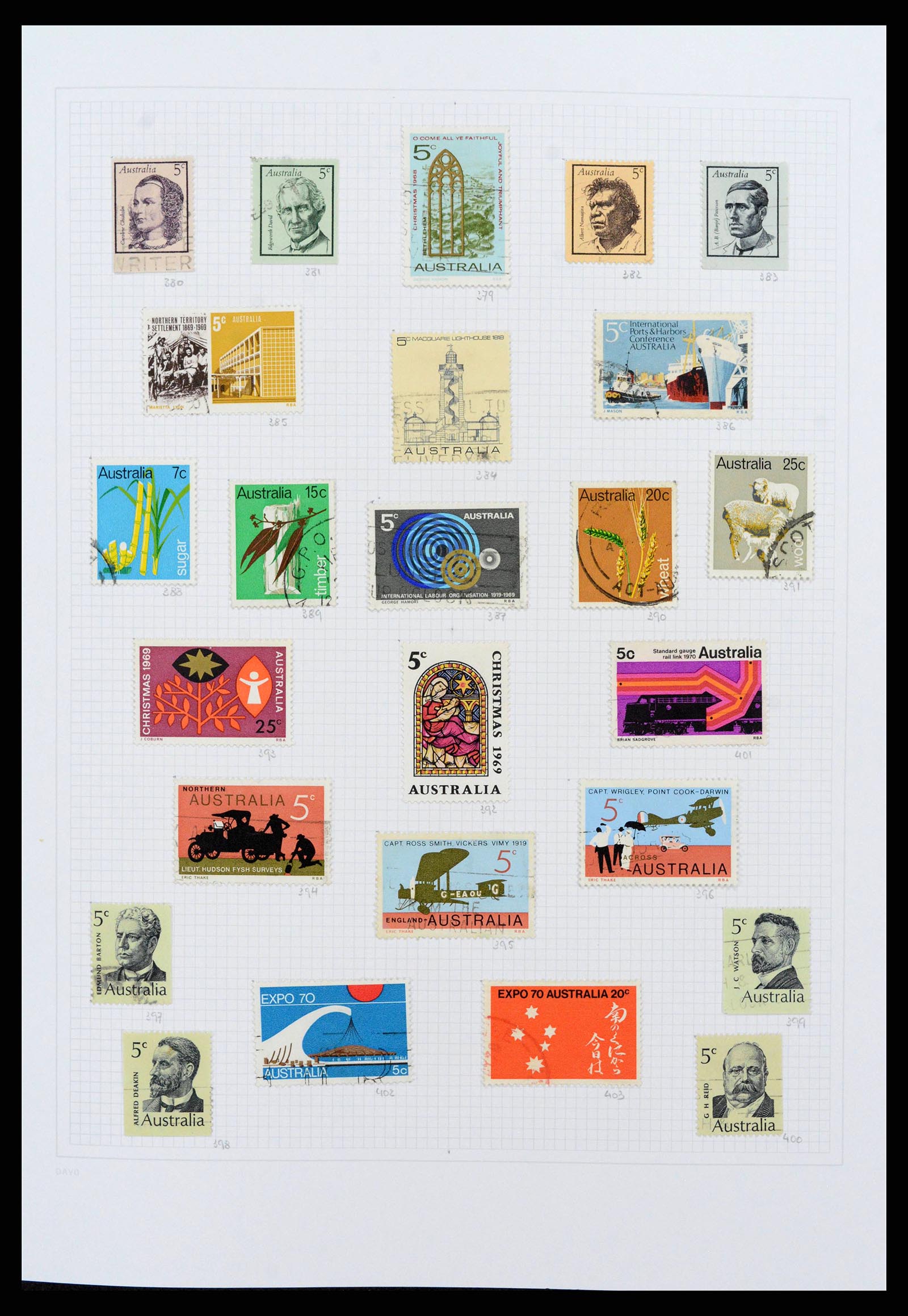 38152 0016 - Postzegelverzameling 38152 Australië 1913-2017.