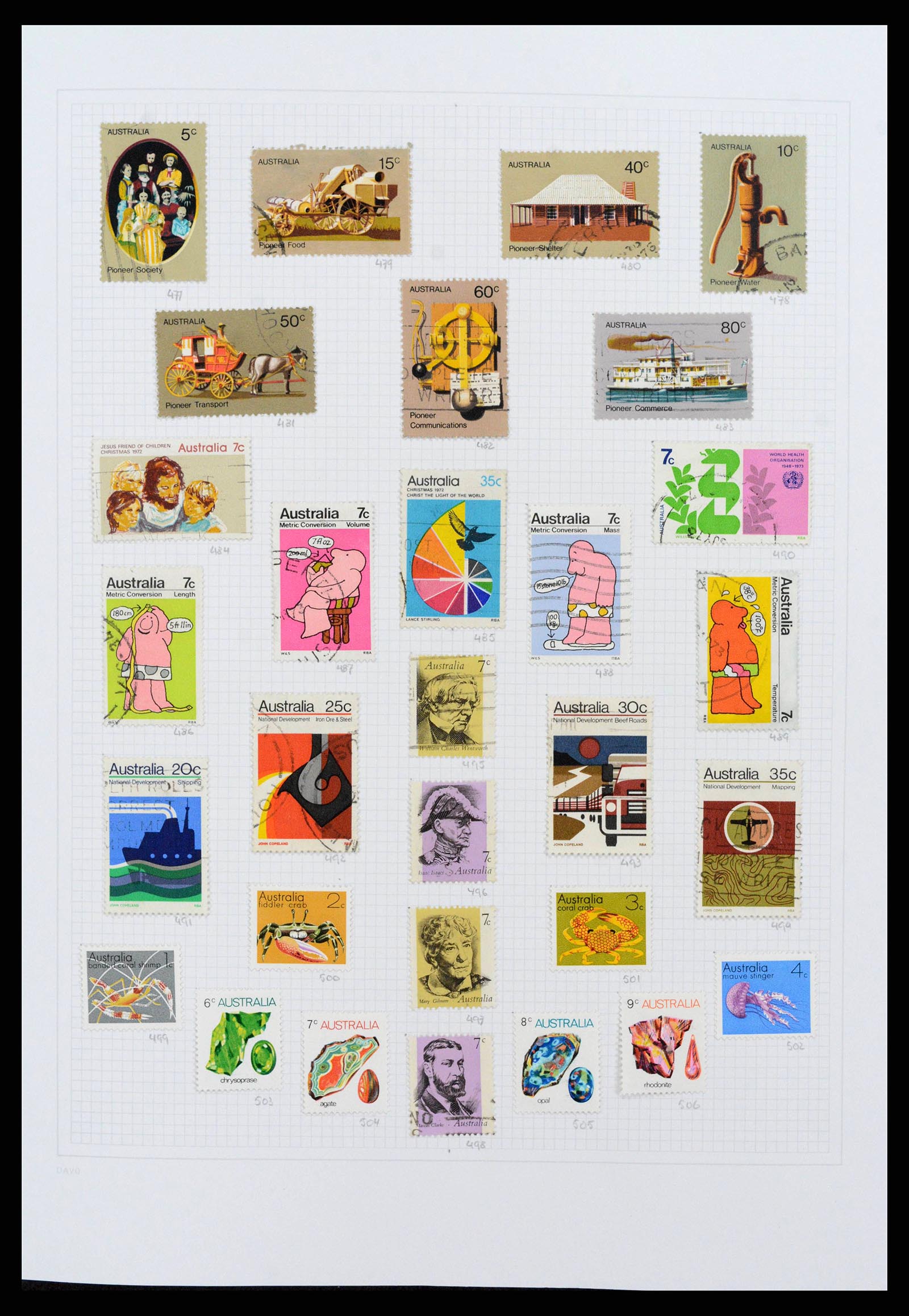 38152 0020 - Postzegelverzameling 38152 Australië 1913-2017.