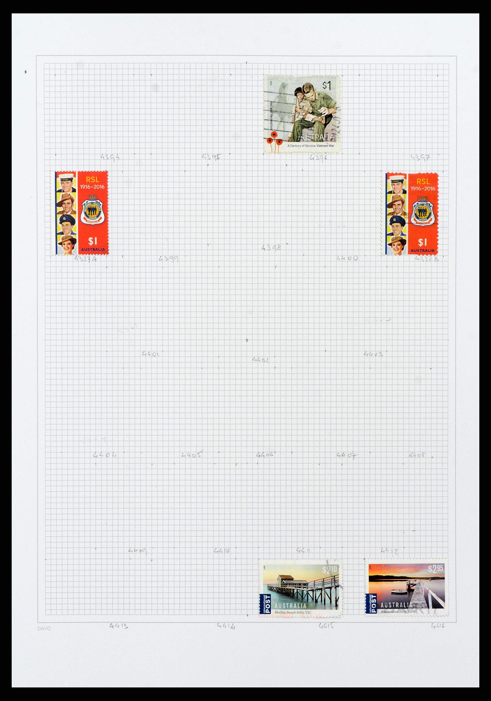 38152 0221 - Postzegelverzameling 38152 Australië 1913-2017.