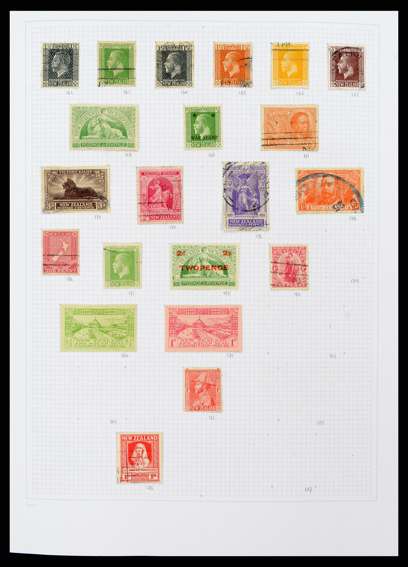 38153 0006 - Postzegelverzameling 38153 Nieuw Zeeland 1870-2010.