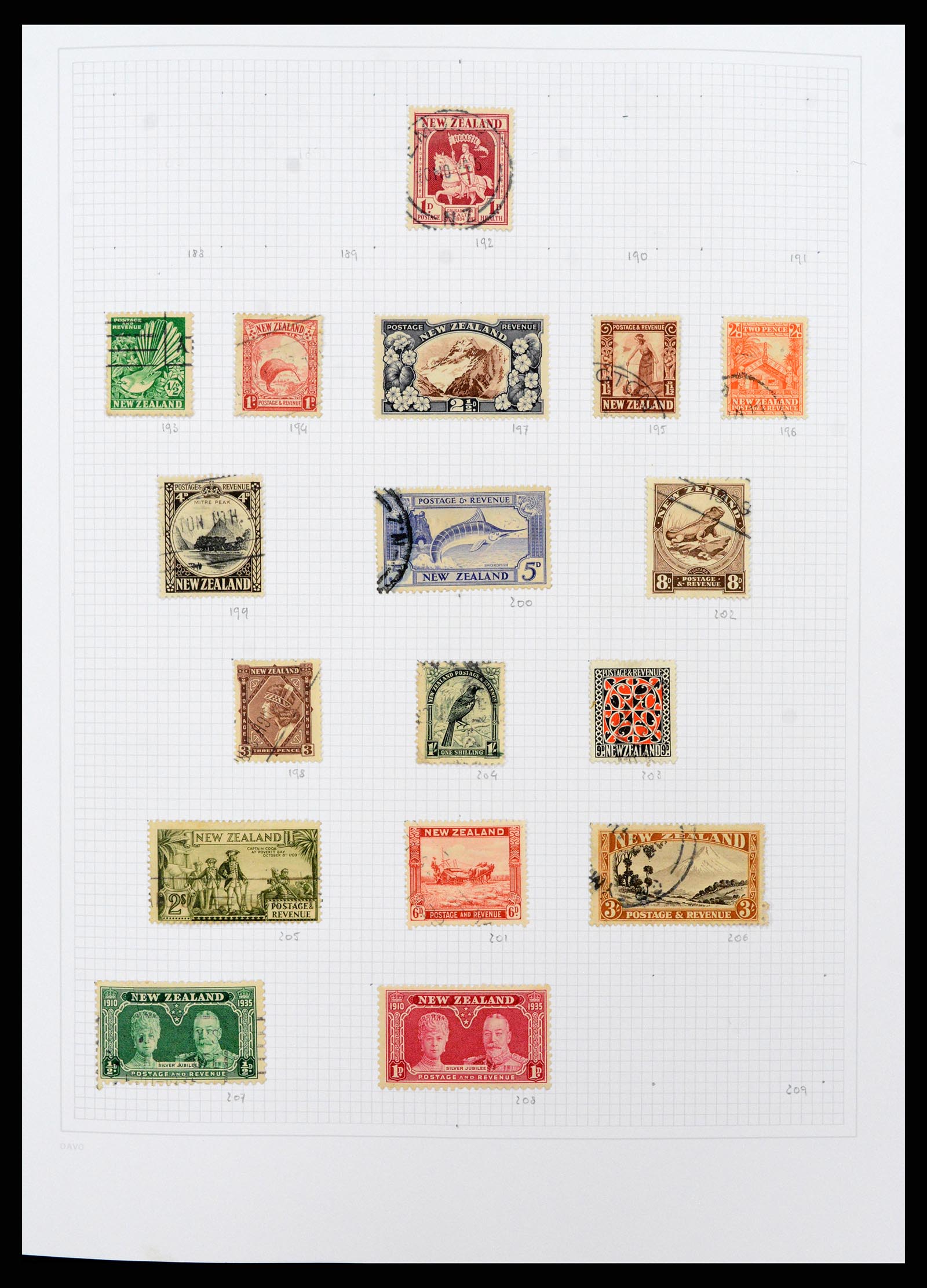 38153 0007 - Postzegelverzameling 38153 Nieuw Zeeland 1870-2010.