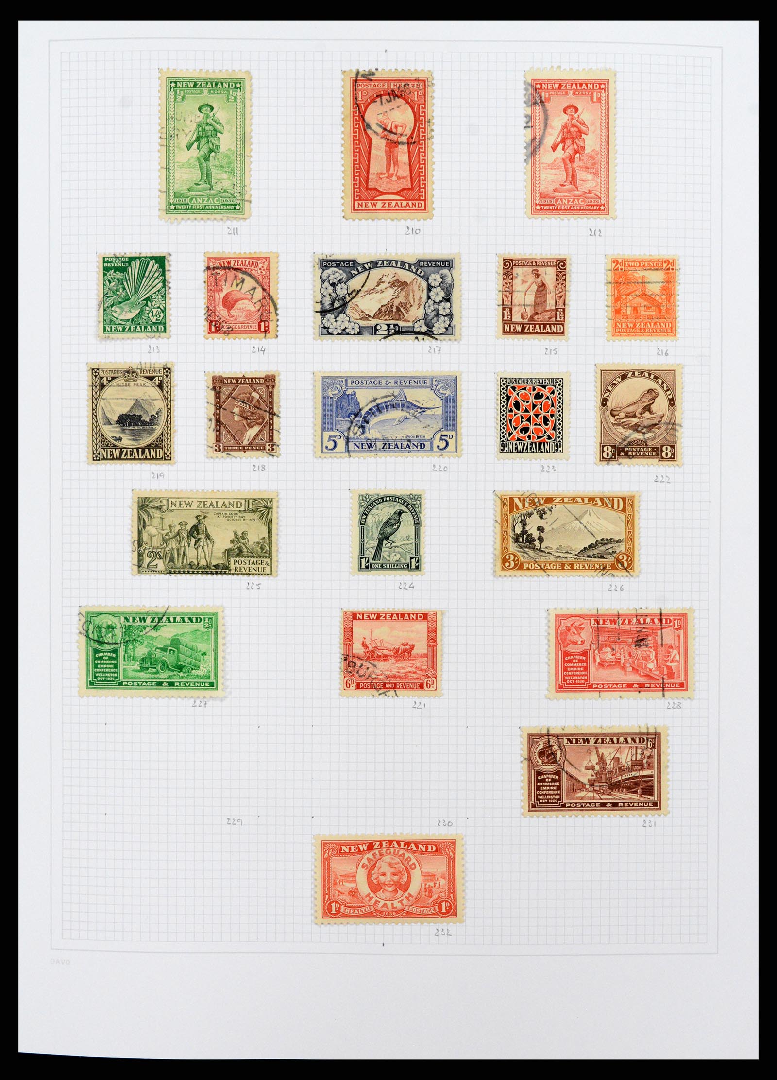 38153 0008 - Postzegelverzameling 38153 Nieuw Zeeland 1870-2010.