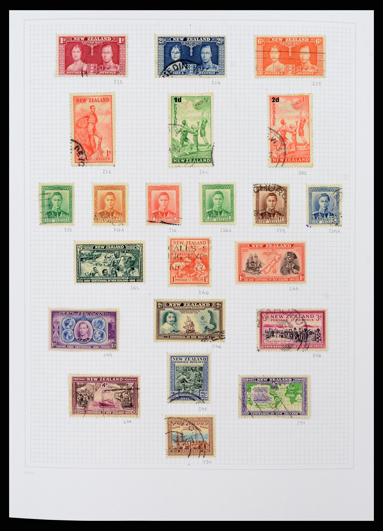 38153 0009 - Postzegelverzameling 38153 Nieuw Zeeland 1870-2010.