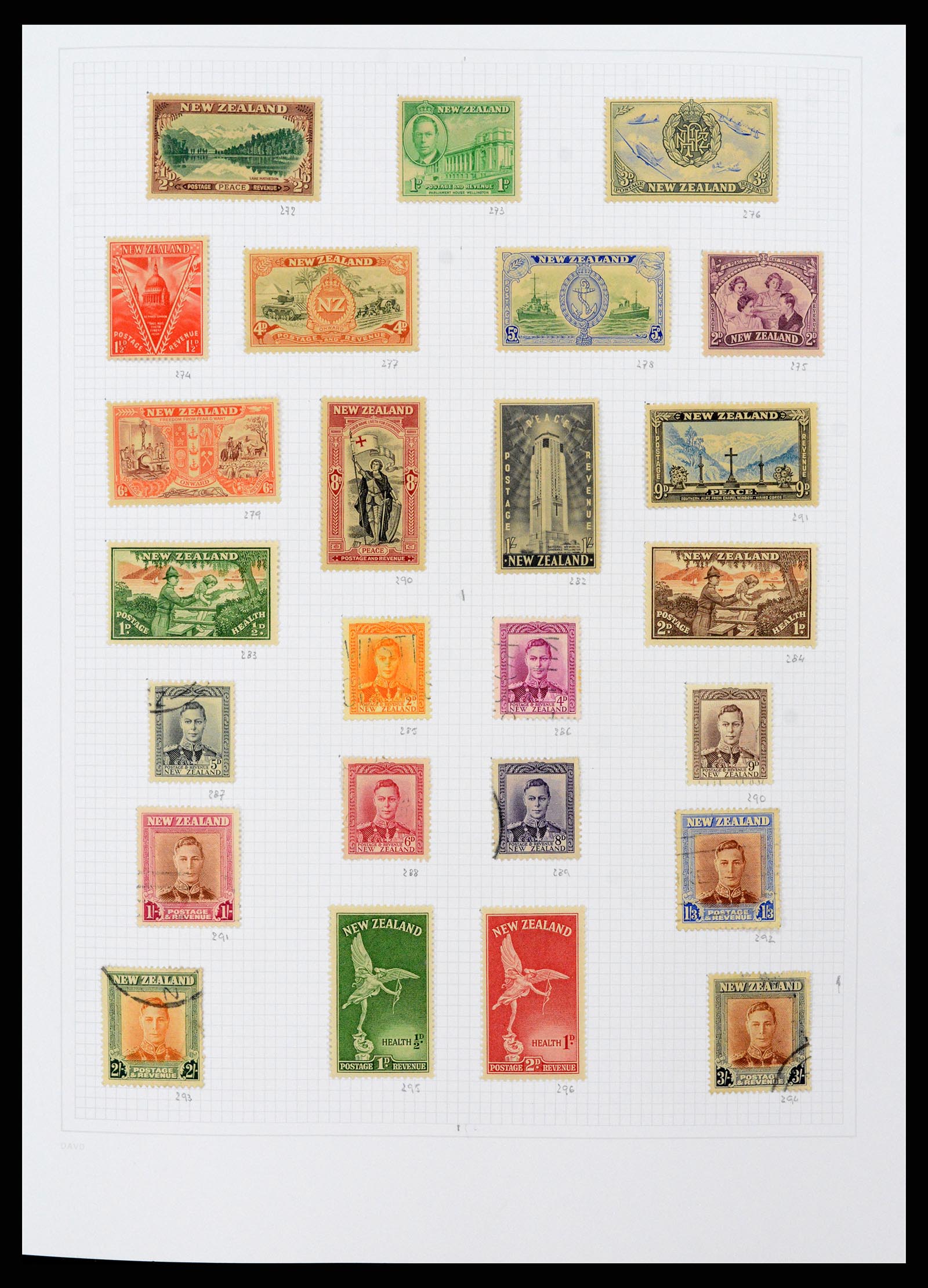 38153 0011 - Postzegelverzameling 38153 Nieuw Zeeland 1870-2010.