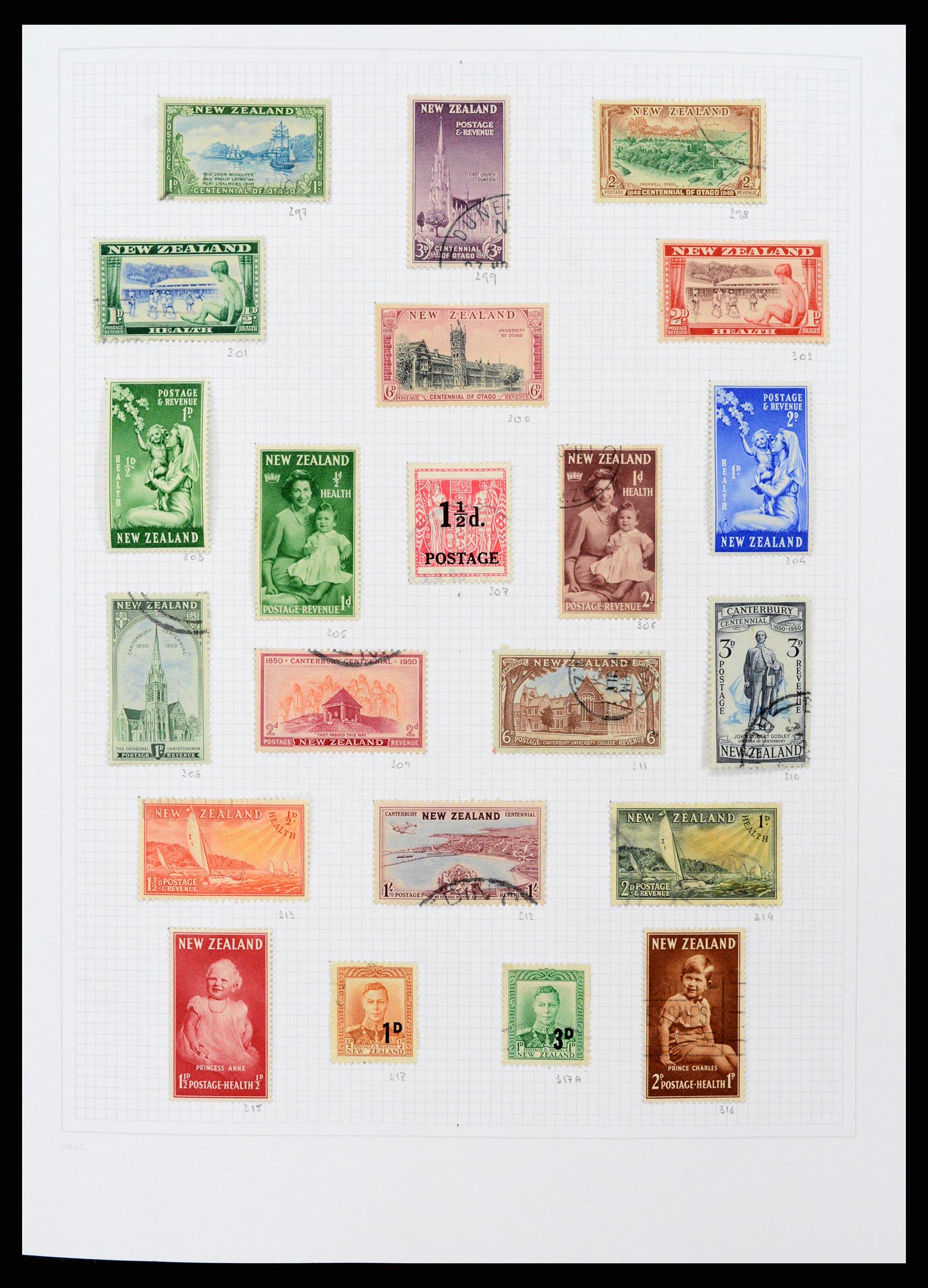 38153 0012 - Postzegelverzameling 38153 Nieuw Zeeland 1870-2010.