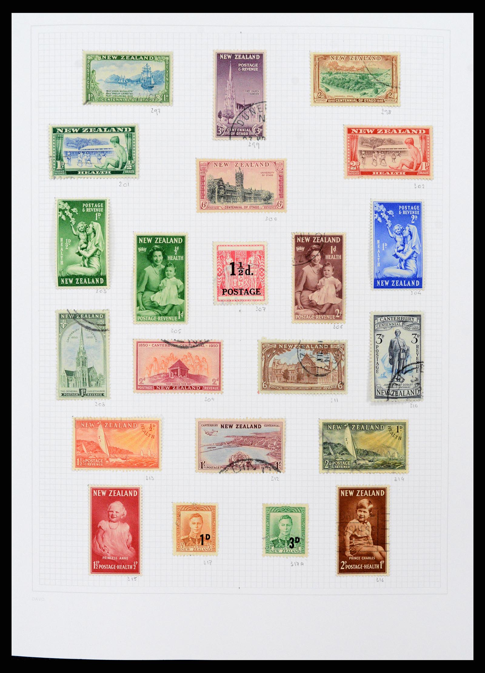 38153 0012 - Postzegelverzameling 38153 Nieuw Zeeland 1870-2010.