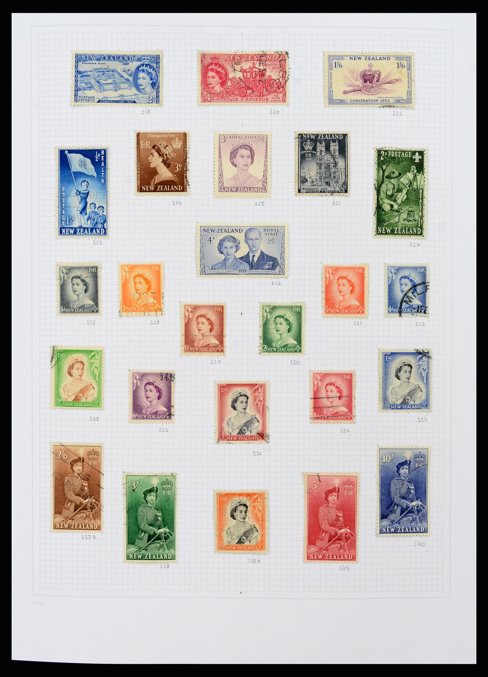 38153 0013 - Postzegelverzameling 38153 Nieuw Zeeland 1870-2010.