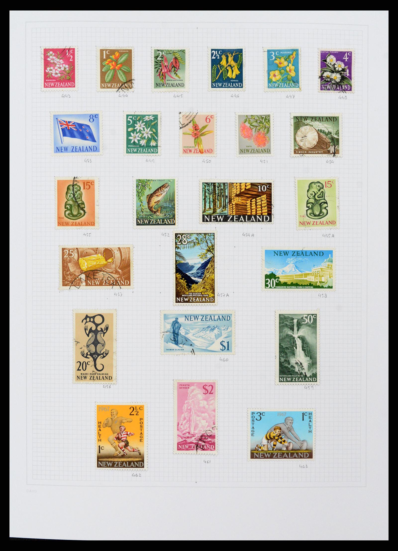38153 0019 - Postzegelverzameling 38153 Nieuw Zeeland 1870-2010.