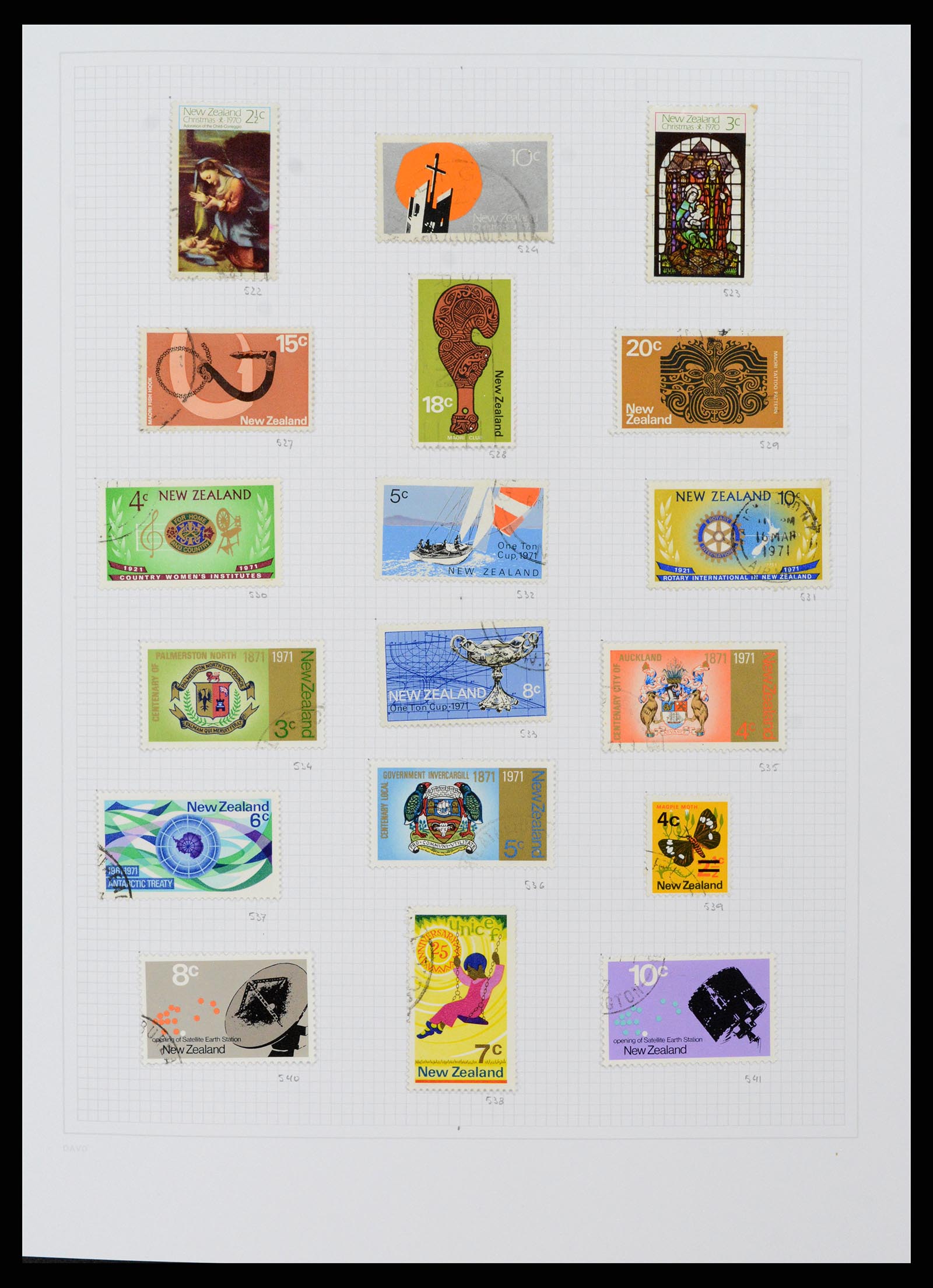 38153 0023 - Postzegelverzameling 38153 Nieuw Zeeland 1870-2010.