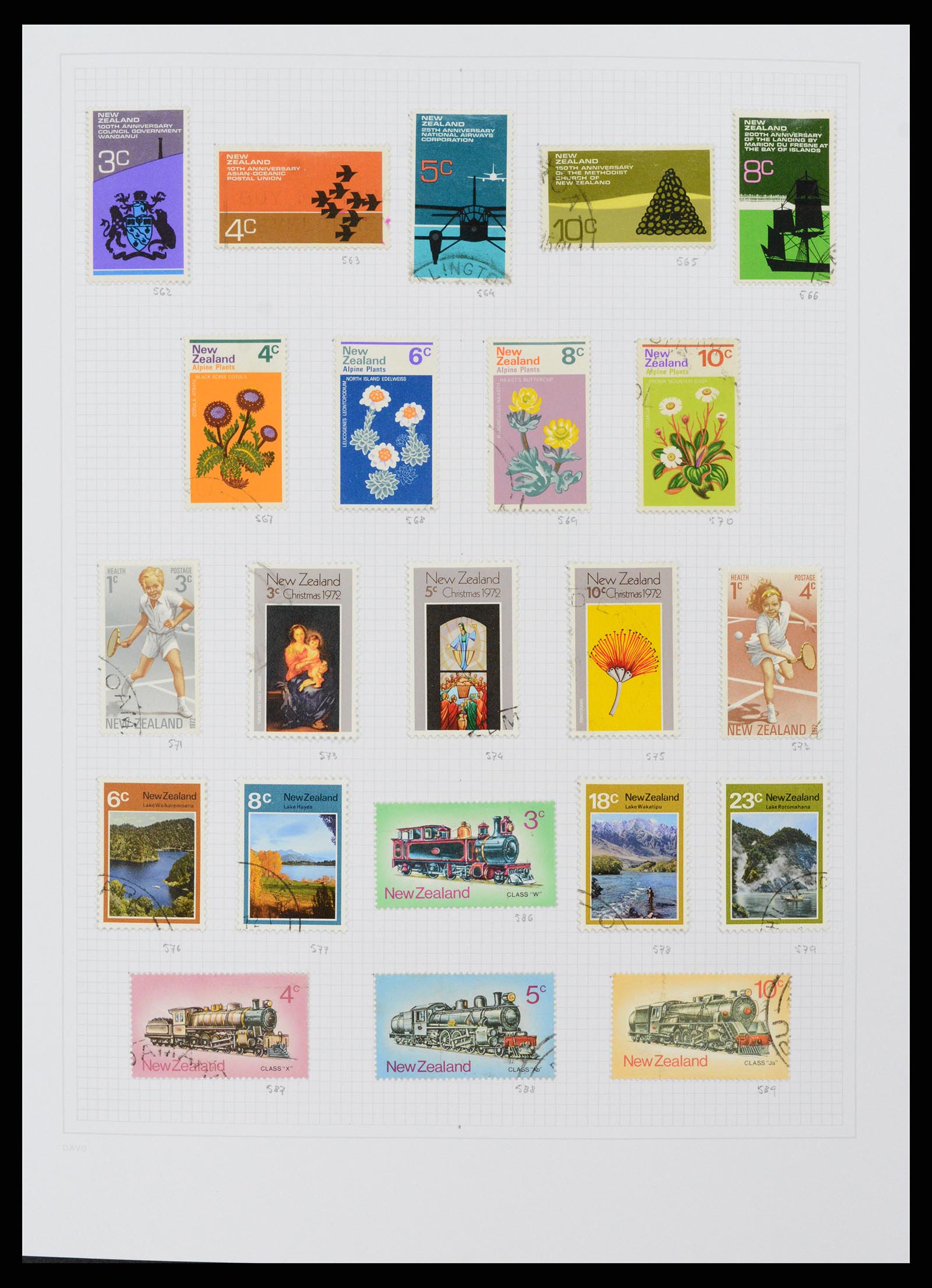 38153 0025 - Postzegelverzameling 38153 Nieuw Zeeland 1870-2010.