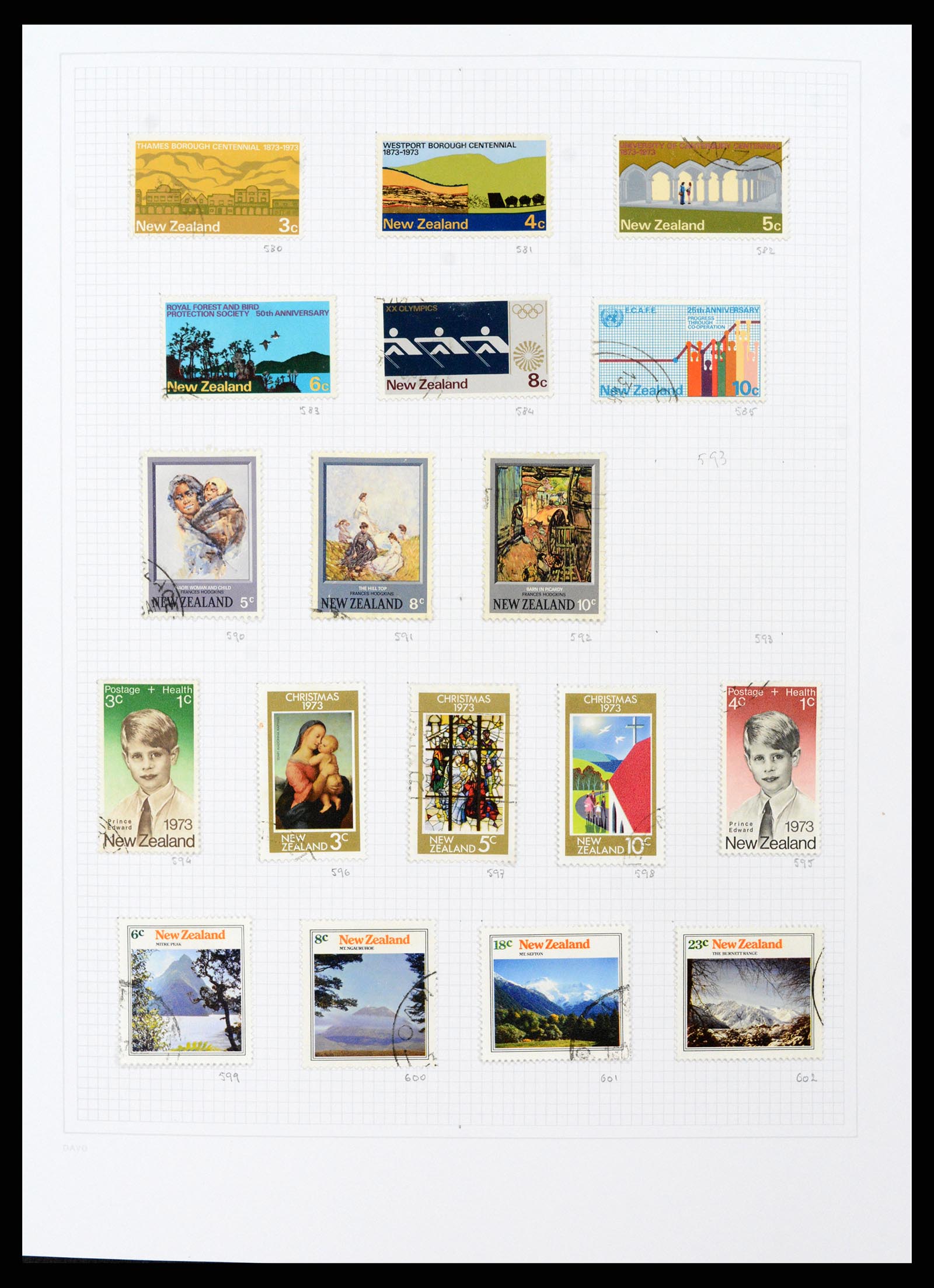 38153 0026 - Postzegelverzameling 38153 Nieuw Zeeland 1870-2010.