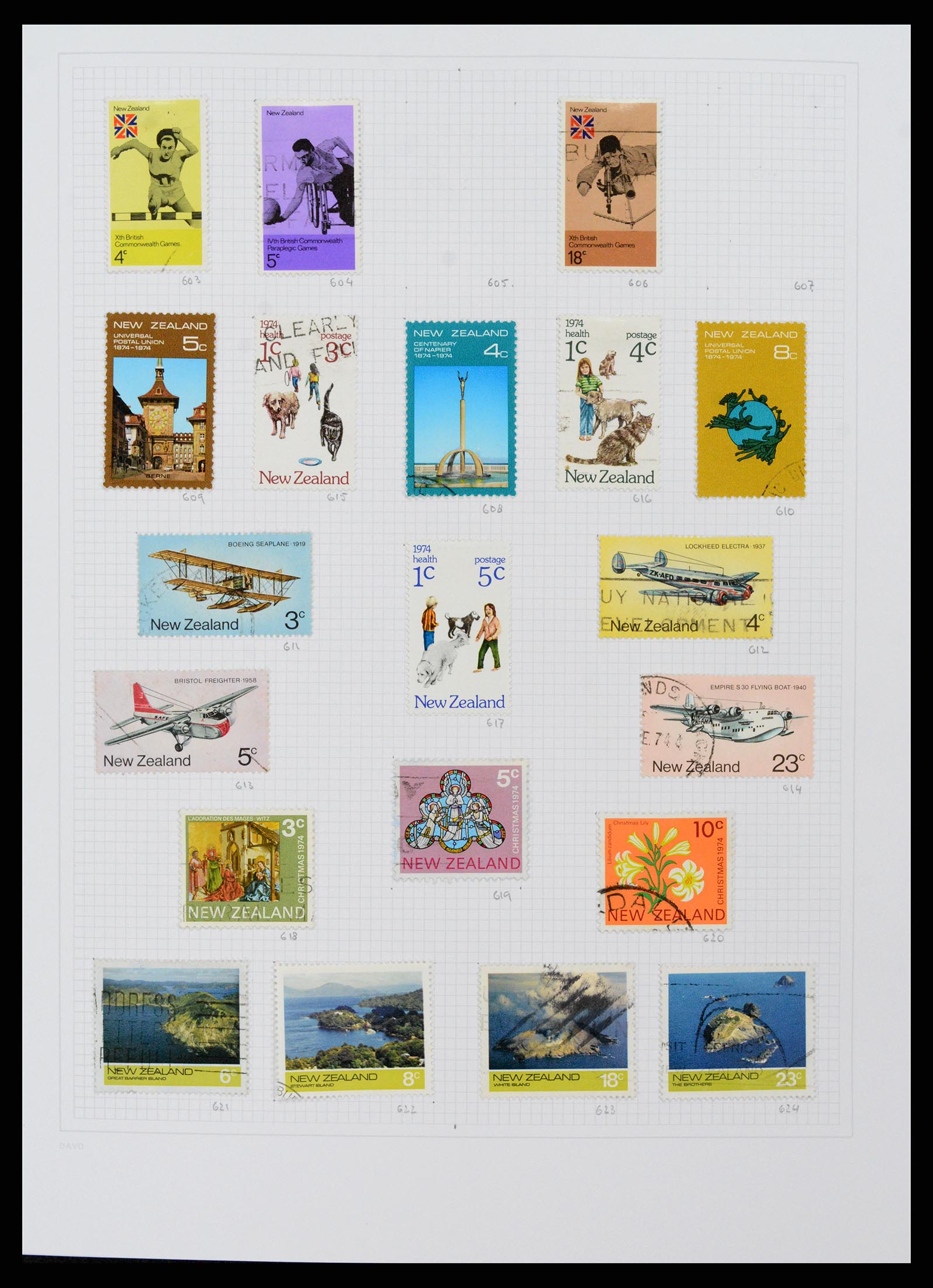 38153 0027 - Postzegelverzameling 38153 Nieuw Zeeland 1870-2010.