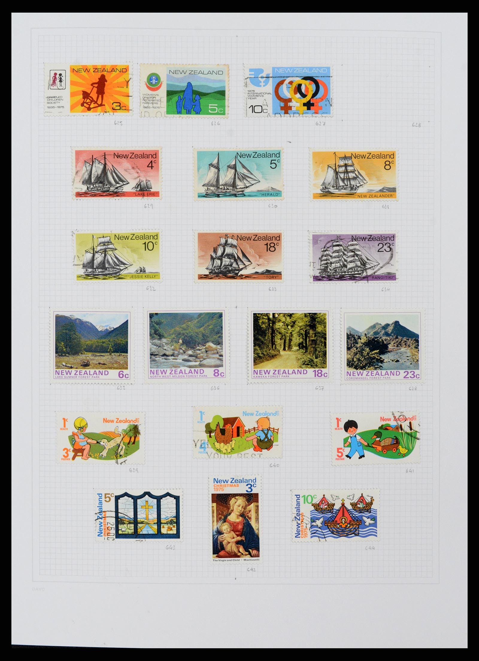 38153 0028 - Postzegelverzameling 38153 Nieuw Zeeland 1870-2010.