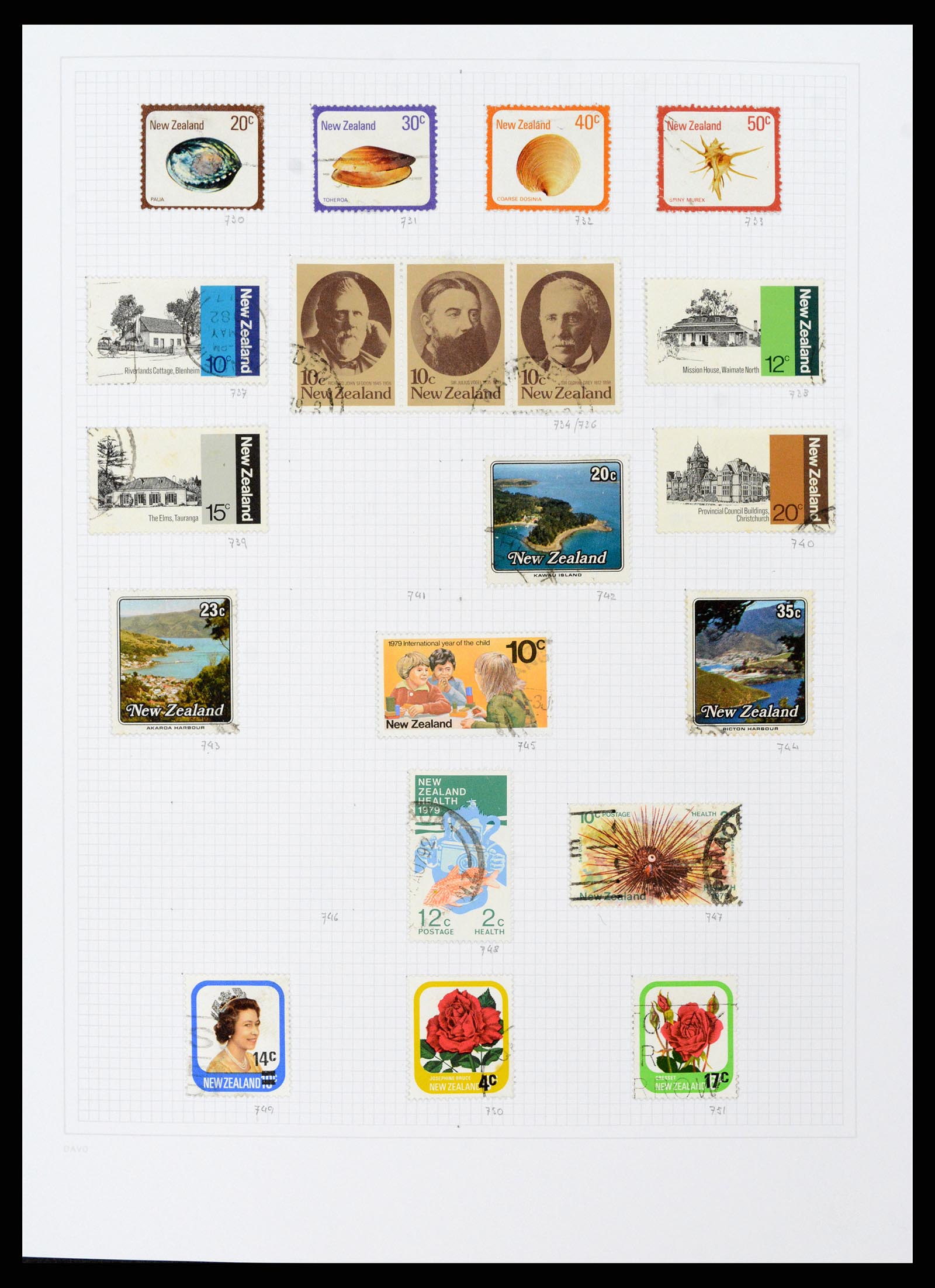 38153 0033 - Postzegelverzameling 38153 Nieuw Zeeland 1870-2010.