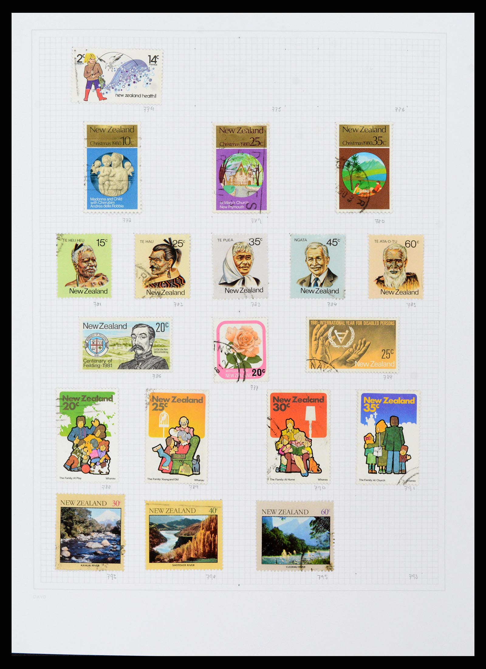 38153 0035 - Postzegelverzameling 38153 Nieuw Zeeland 1870-2010.