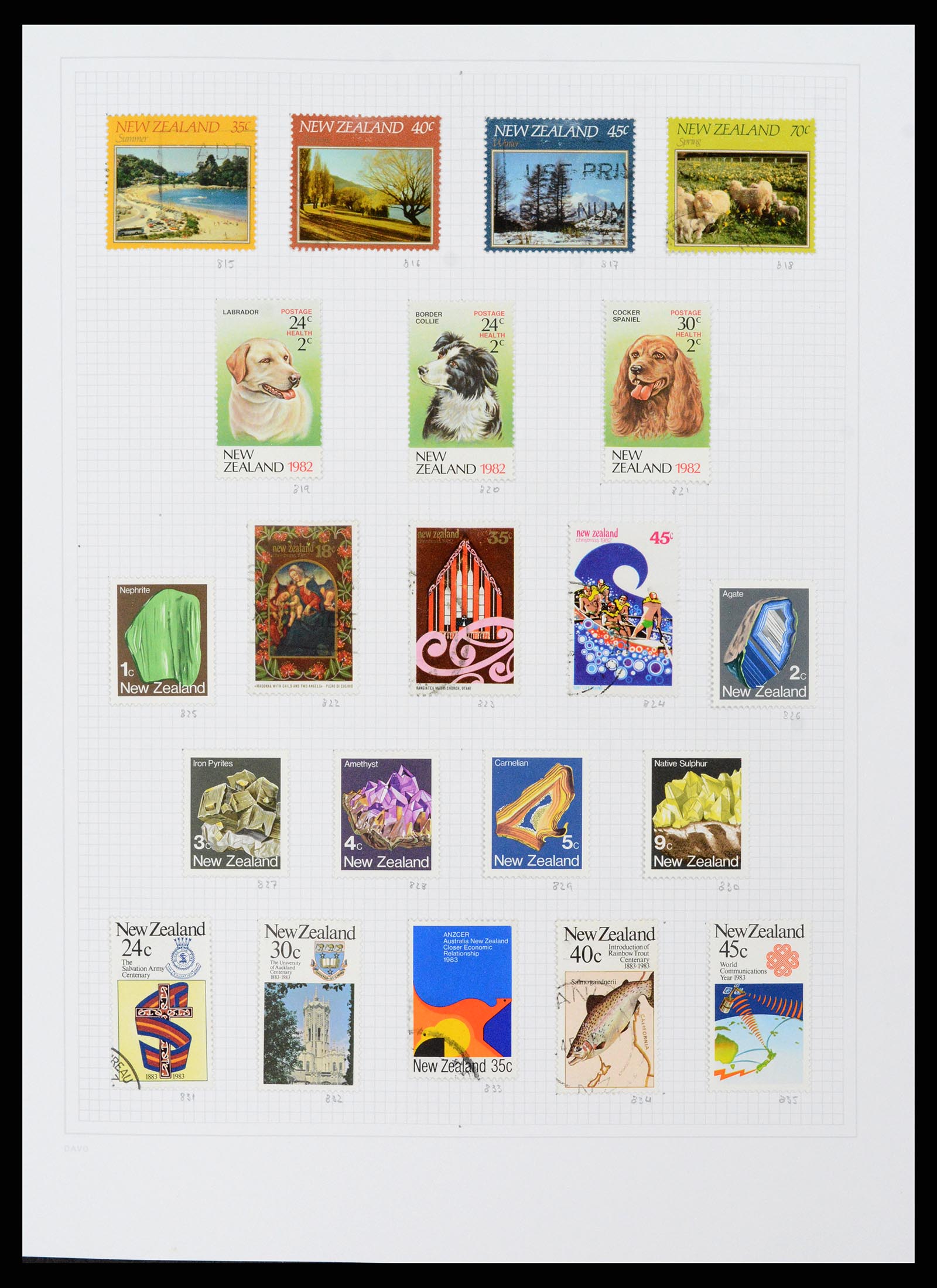 38153 0037 - Postzegelverzameling 38153 Nieuw Zeeland 1870-2010.