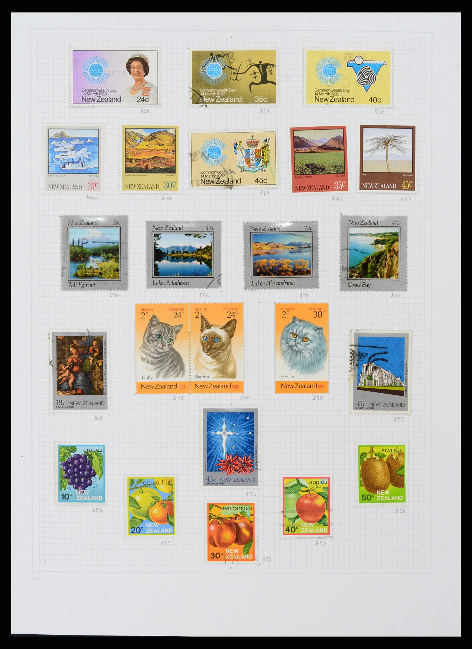 38153 0038 - Postzegelverzameling 38153 Nieuw Zeeland 1870-2010.