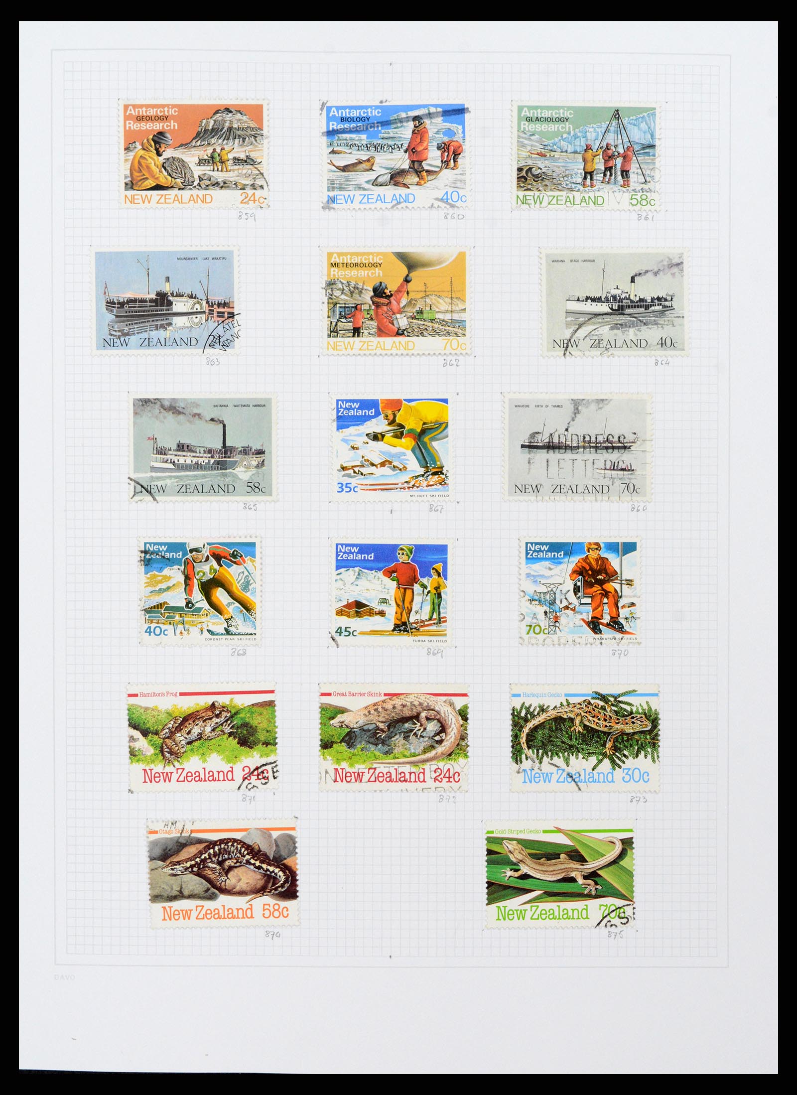 38153 0039 - Postzegelverzameling 38153 Nieuw Zeeland 1870-2010.