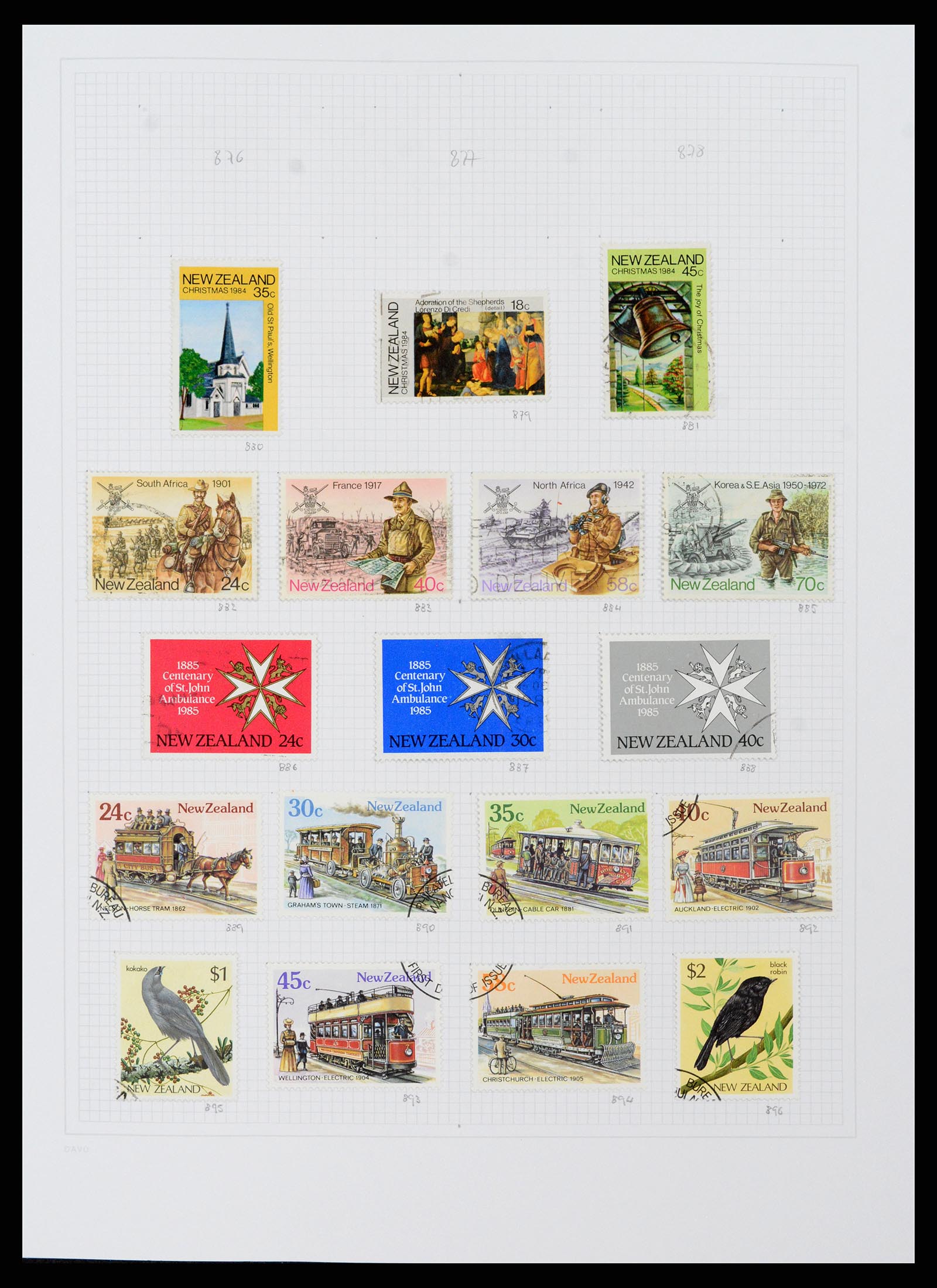 38153 0040 - Postzegelverzameling 38153 Nieuw Zeeland 1870-2010.