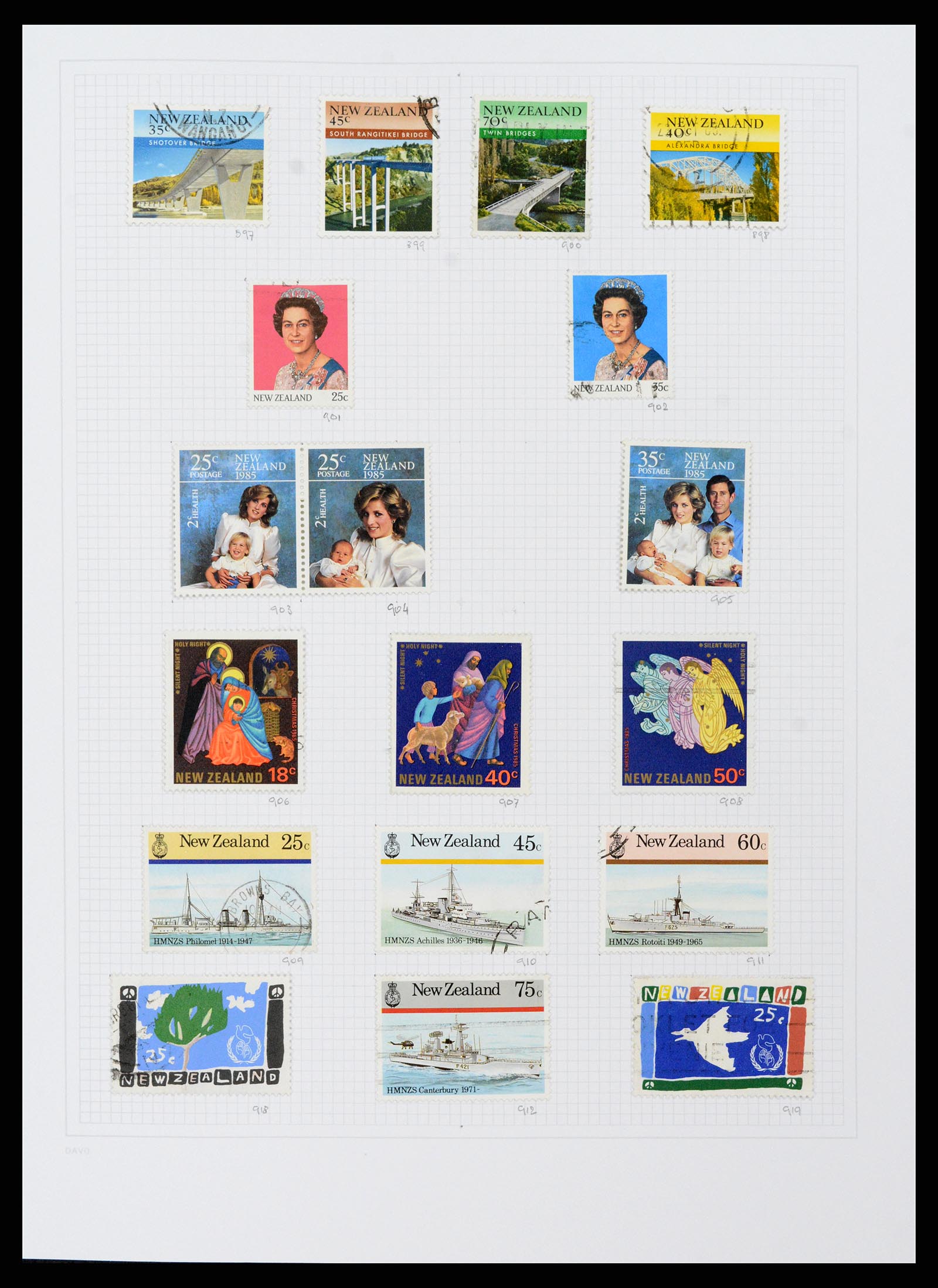 38153 0041 - Postzegelverzameling 38153 Nieuw Zeeland 1870-2010.