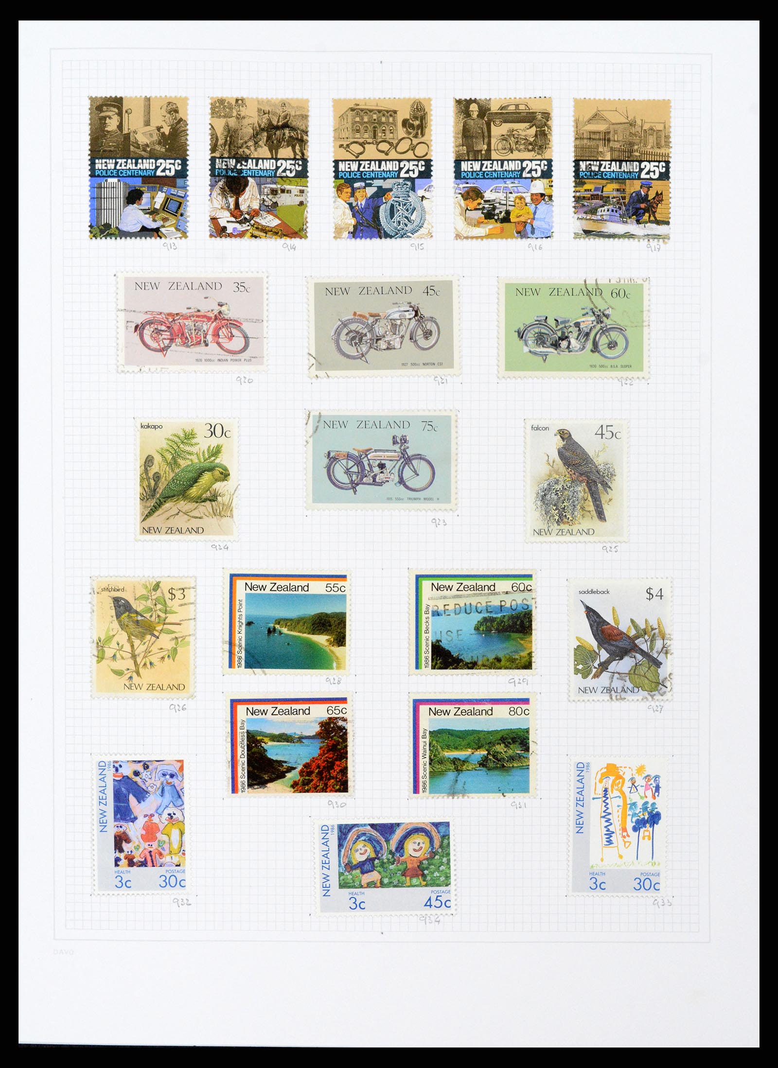 38153 0042 - Stamp collection 38153 New Zealand 1870-2010.