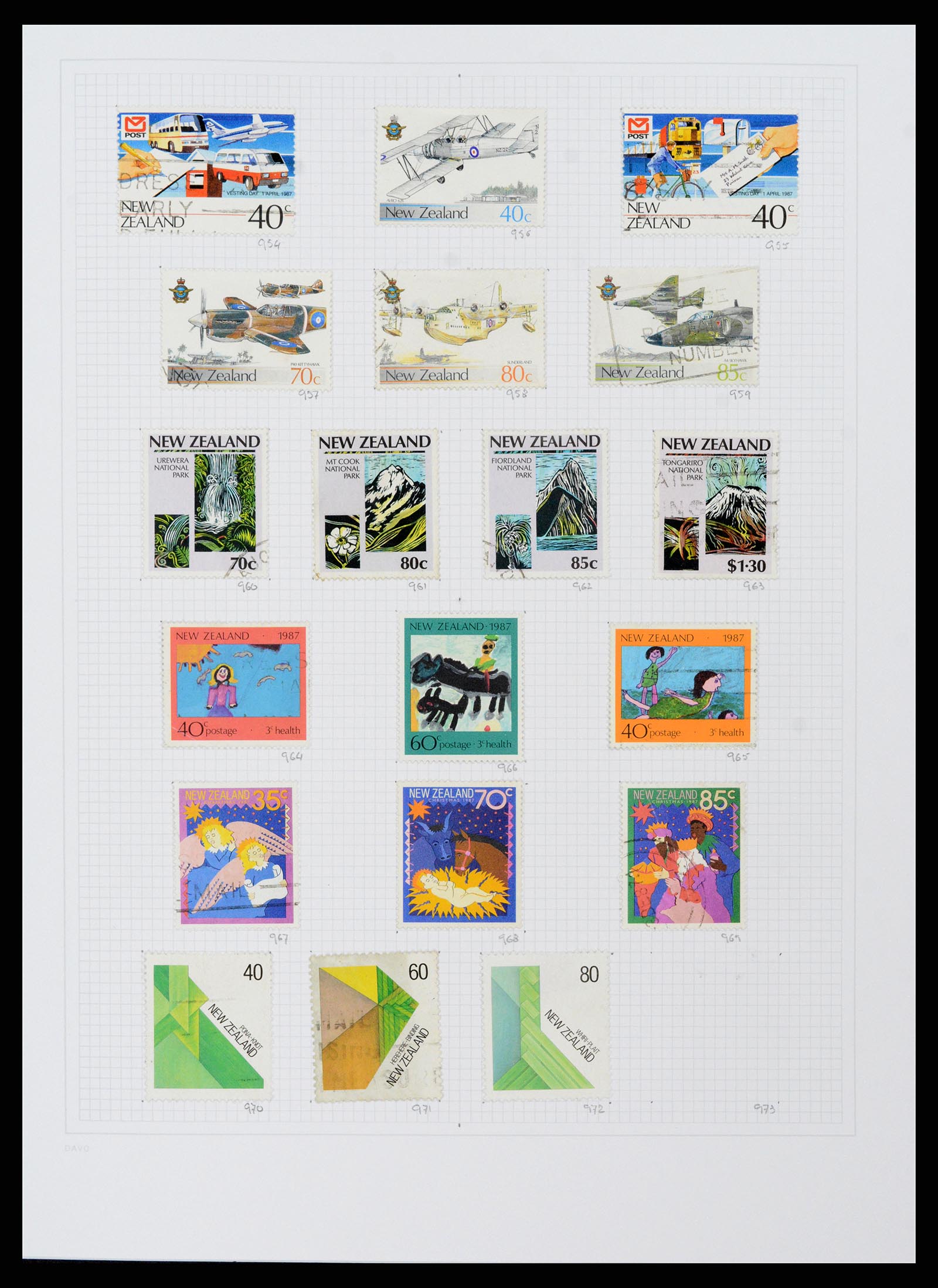 38153 0044 - Postzegelverzameling 38153 Nieuw Zeeland 1870-2010.