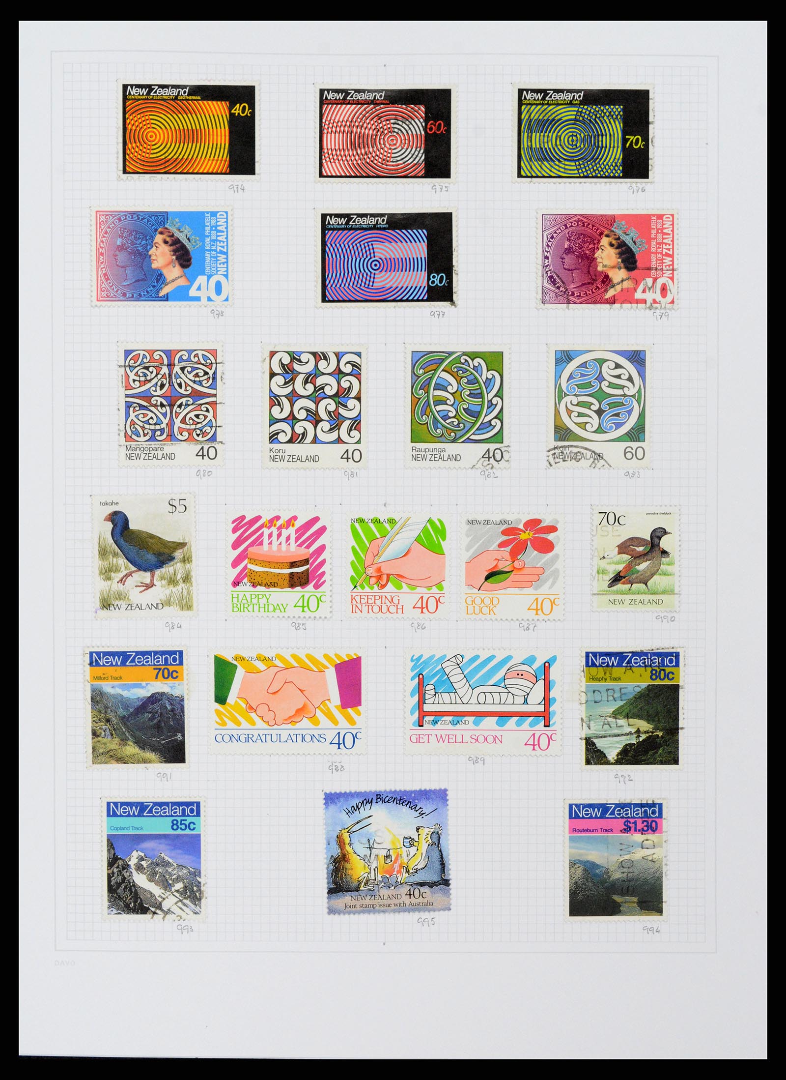38153 0045 - Postzegelverzameling 38153 Nieuw Zeeland 1870-2010.