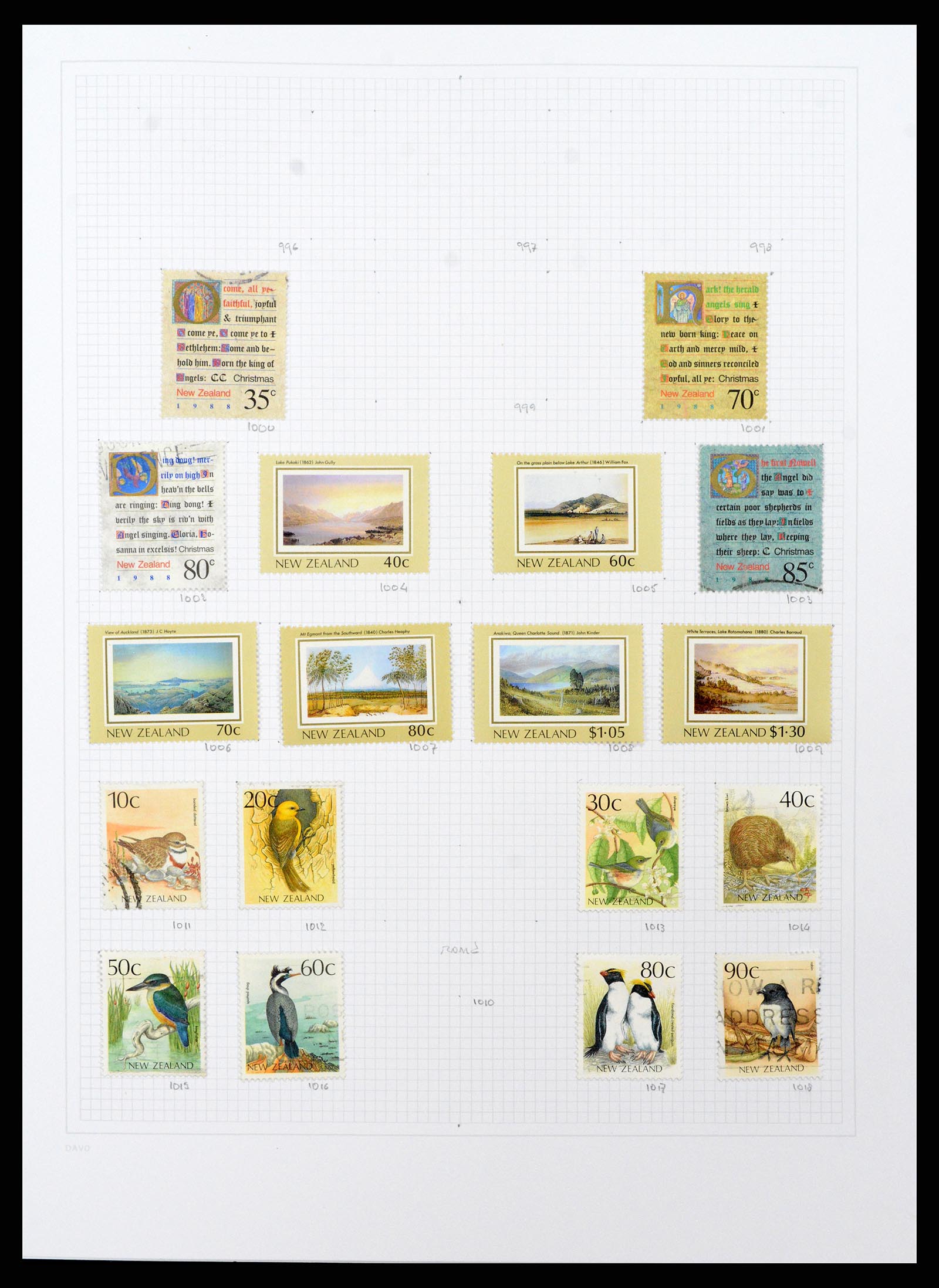 38153 0046 - Postzegelverzameling 38153 Nieuw Zeeland 1870-2010.