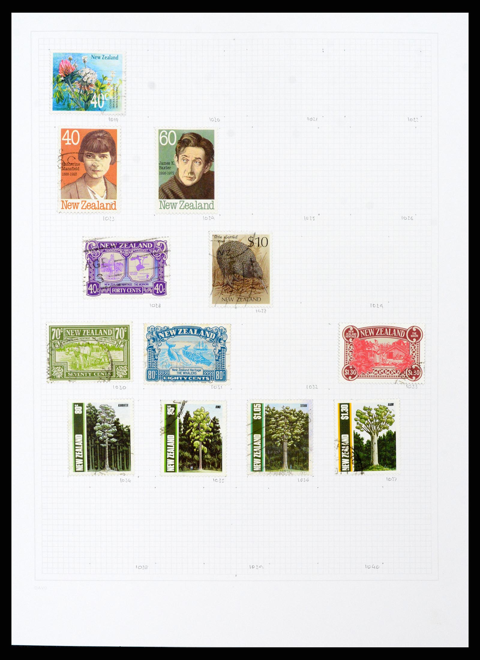 38153 0047 - Postzegelverzameling 38153 Nieuw Zeeland 1870-2010.