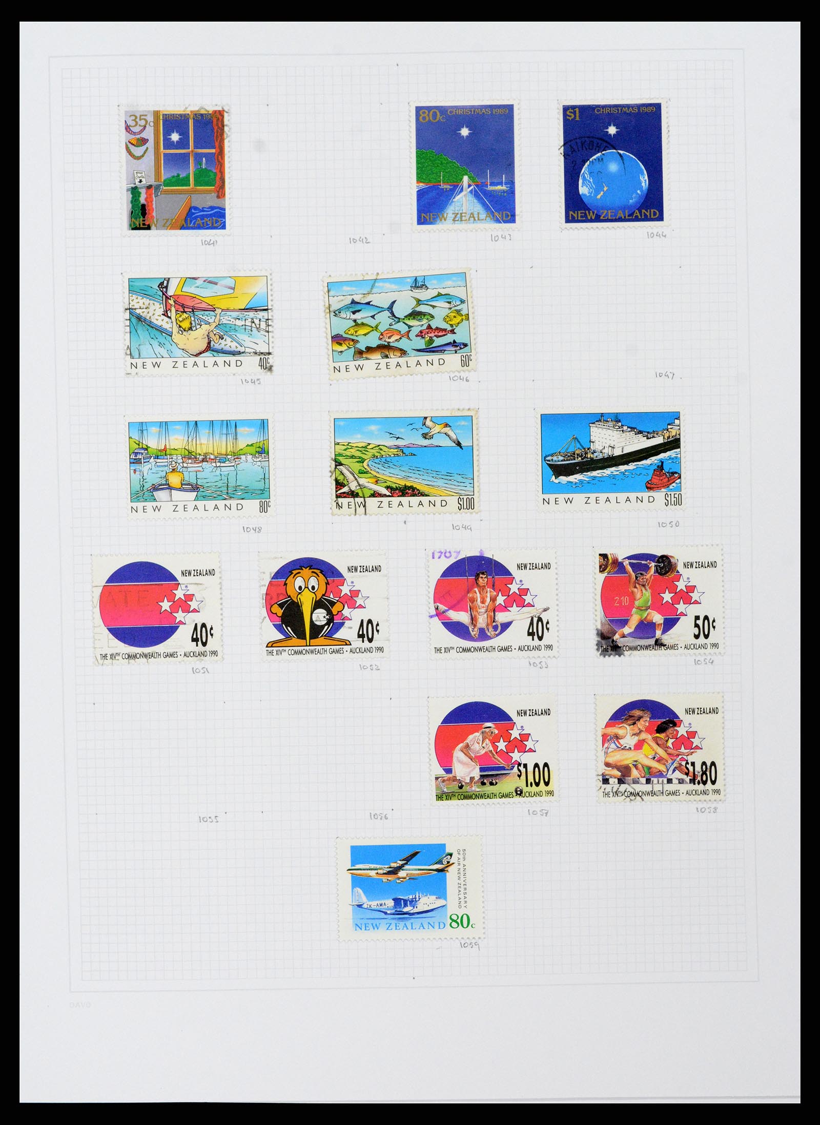 38153 0048 - Postzegelverzameling 38153 Nieuw Zeeland 1870-2010.