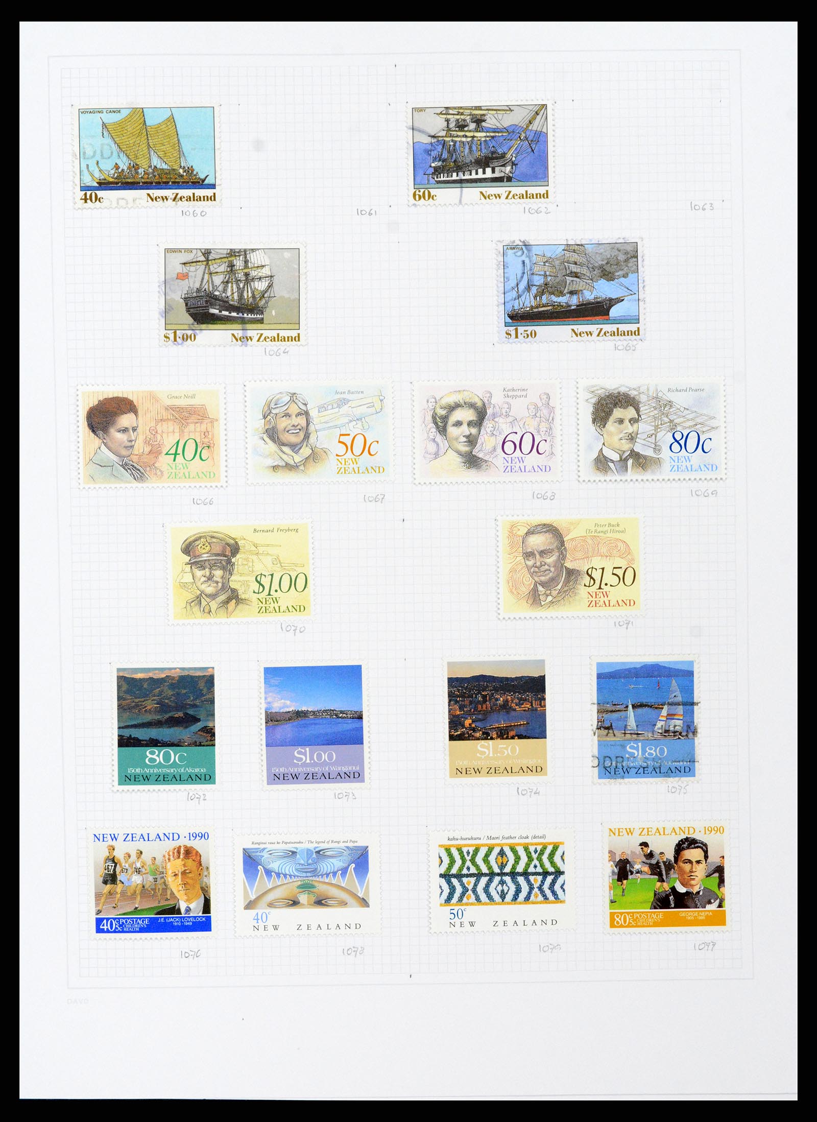 38153 0049 - Postzegelverzameling 38153 Nieuw Zeeland 1870-2010.