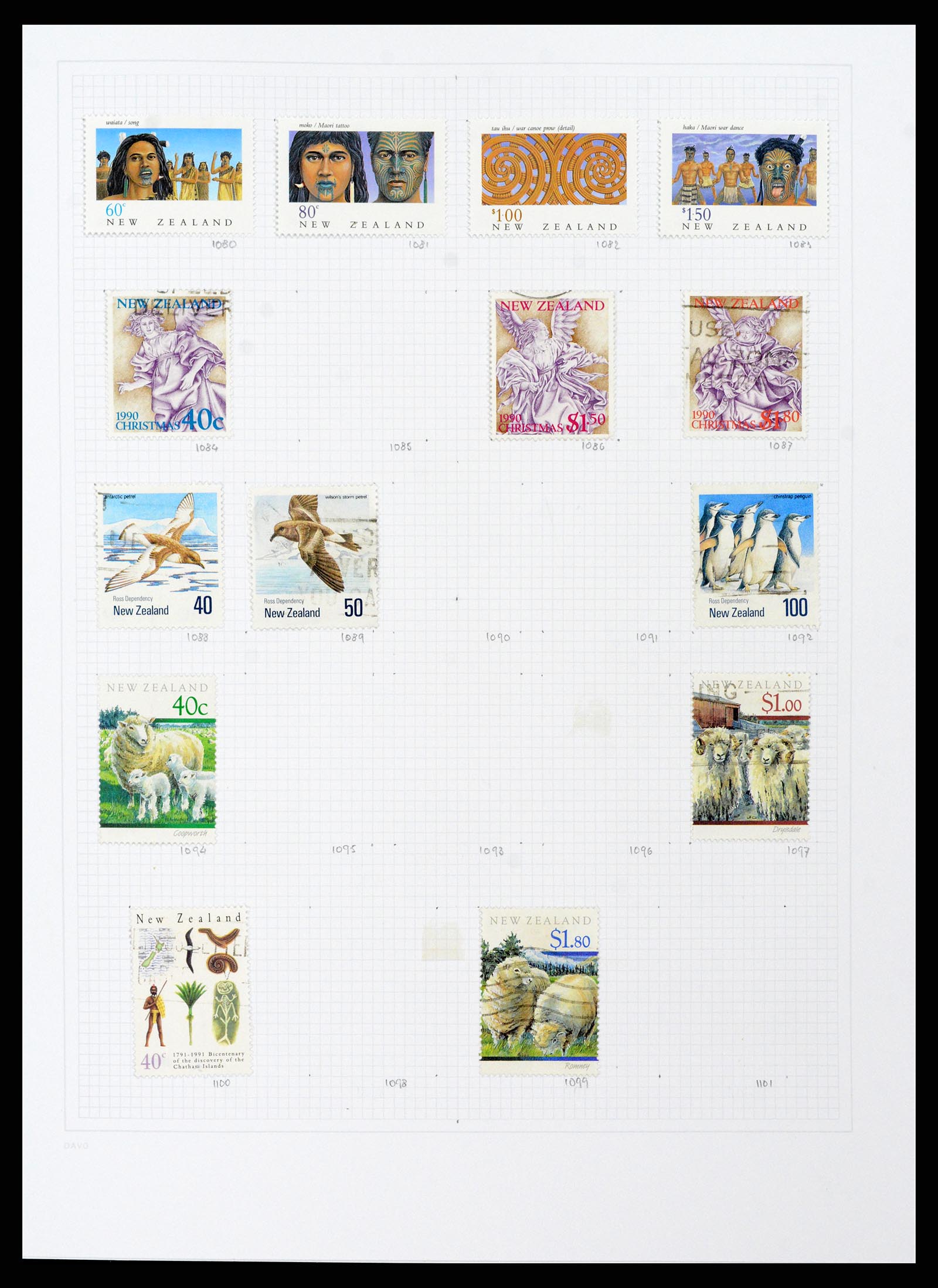 38153 0050 - Stamp collection 38153 New Zealand 1870-2010.