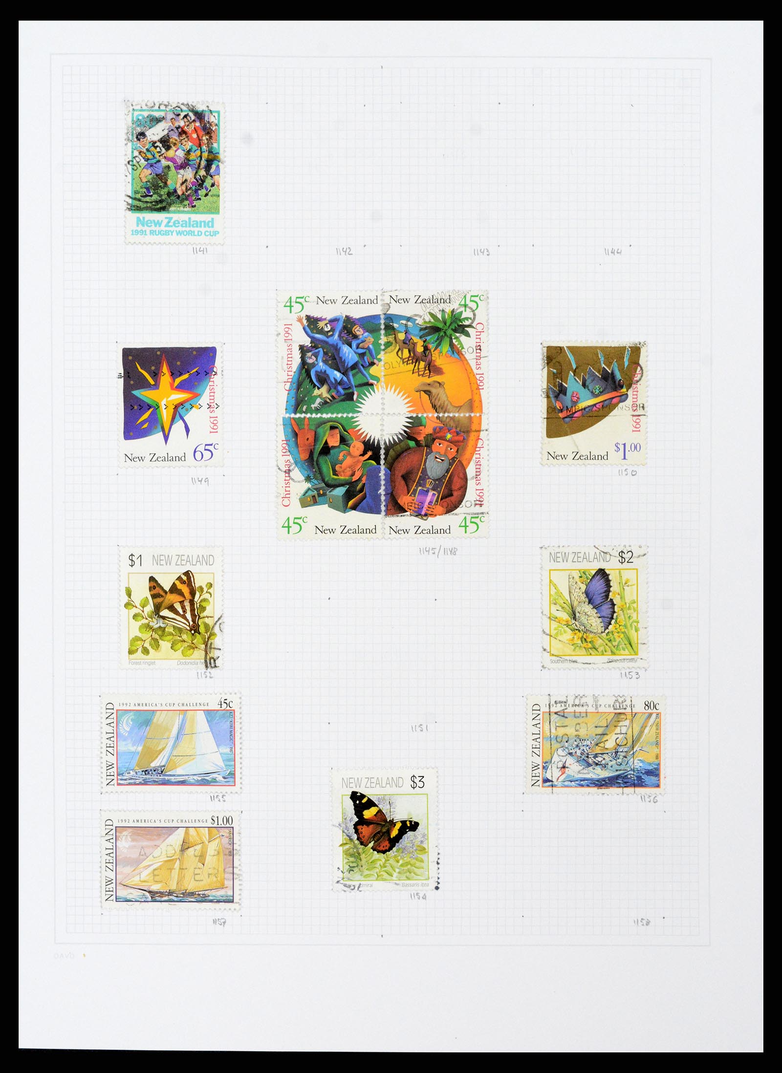38153 0053 - Postzegelverzameling 38153 Nieuw Zeeland 1870-2010.