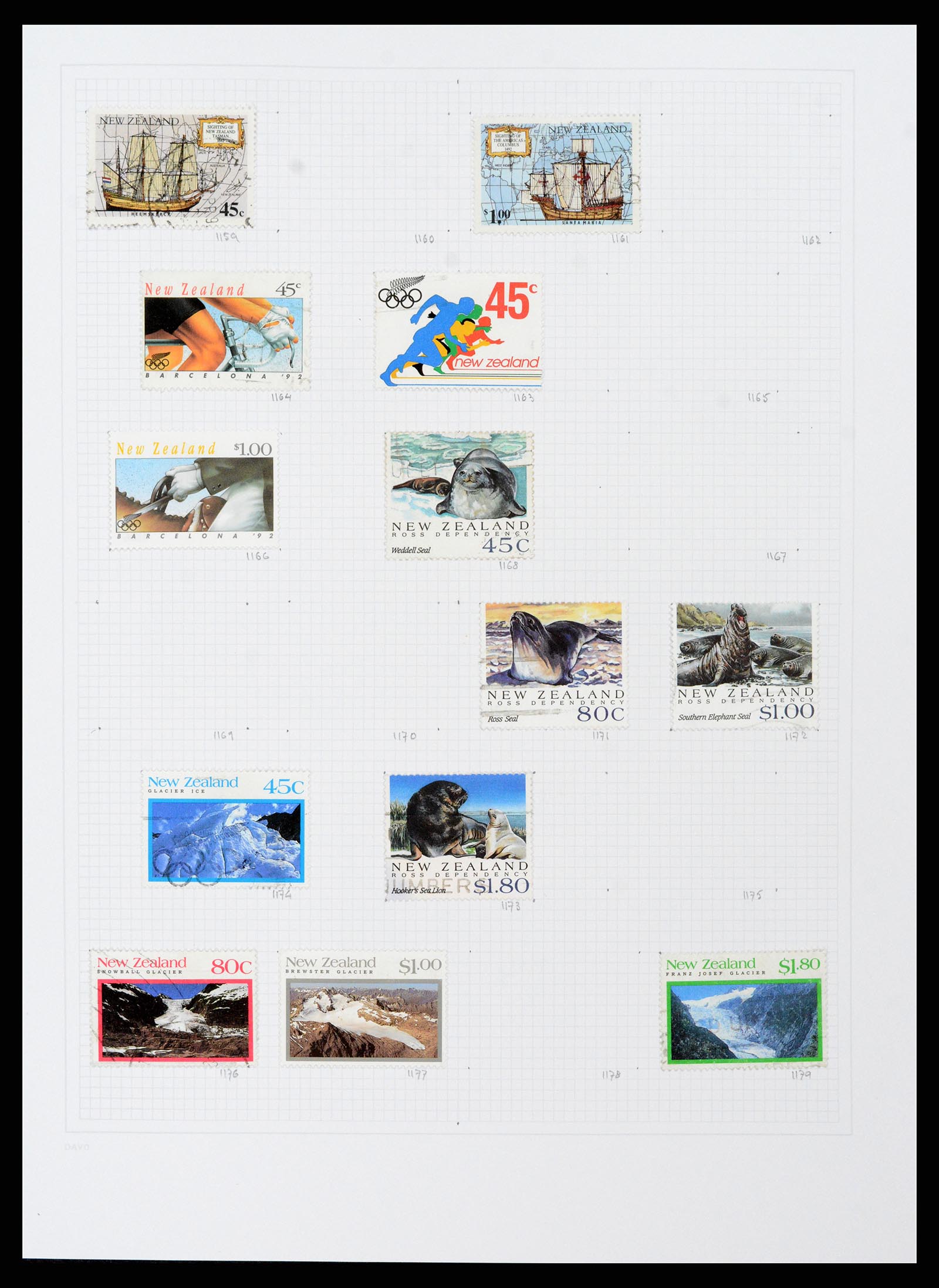 38153 0054 - Stamp collection 38153 New Zealand 1870-2010.