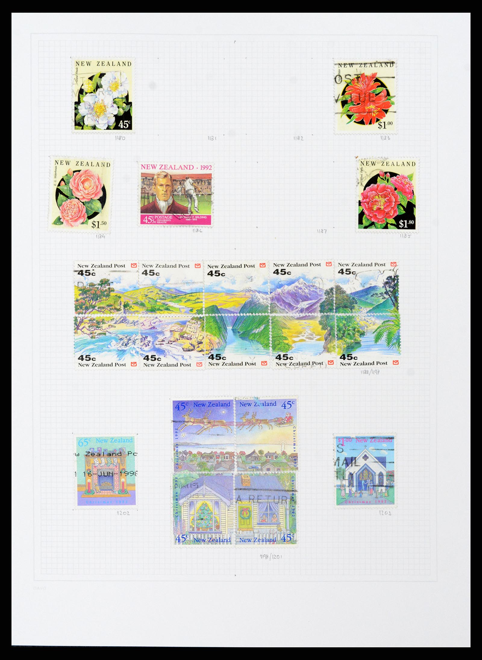 38153 0055 - Postzegelverzameling 38153 Nieuw Zeeland 1870-2010.