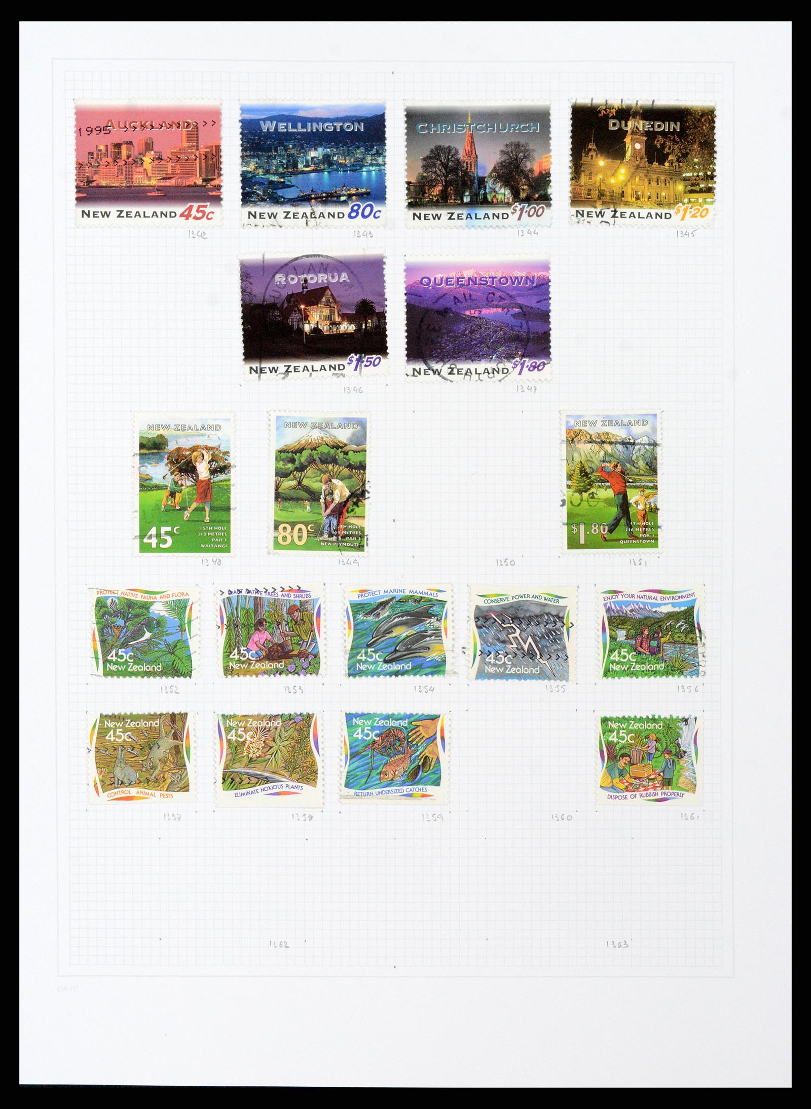 38153 0063 - Stamp collection 38153 New Zealand 1870-2010.
