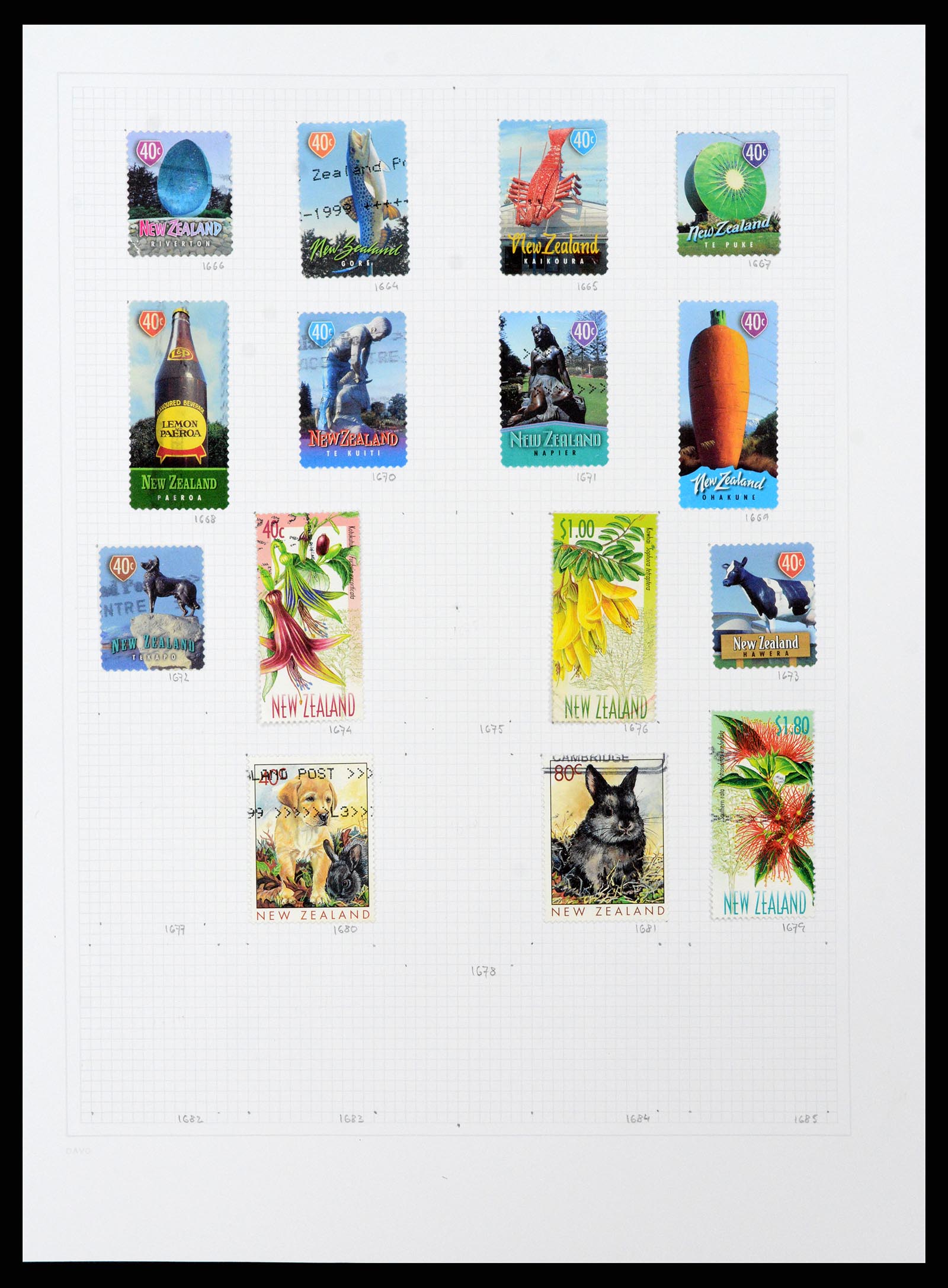 38153 0079 - Stamp collection 38153 New Zealand 1870-2010.