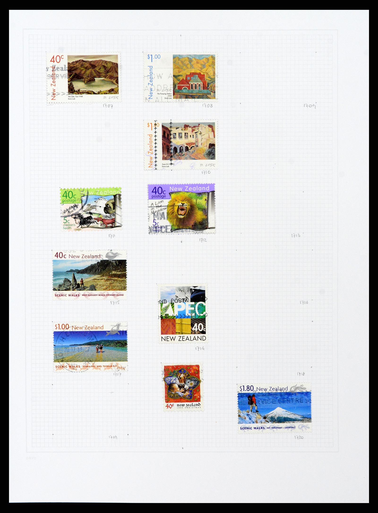38153 0081 - Stamp collection 38153 New Zealand 1870-2010.