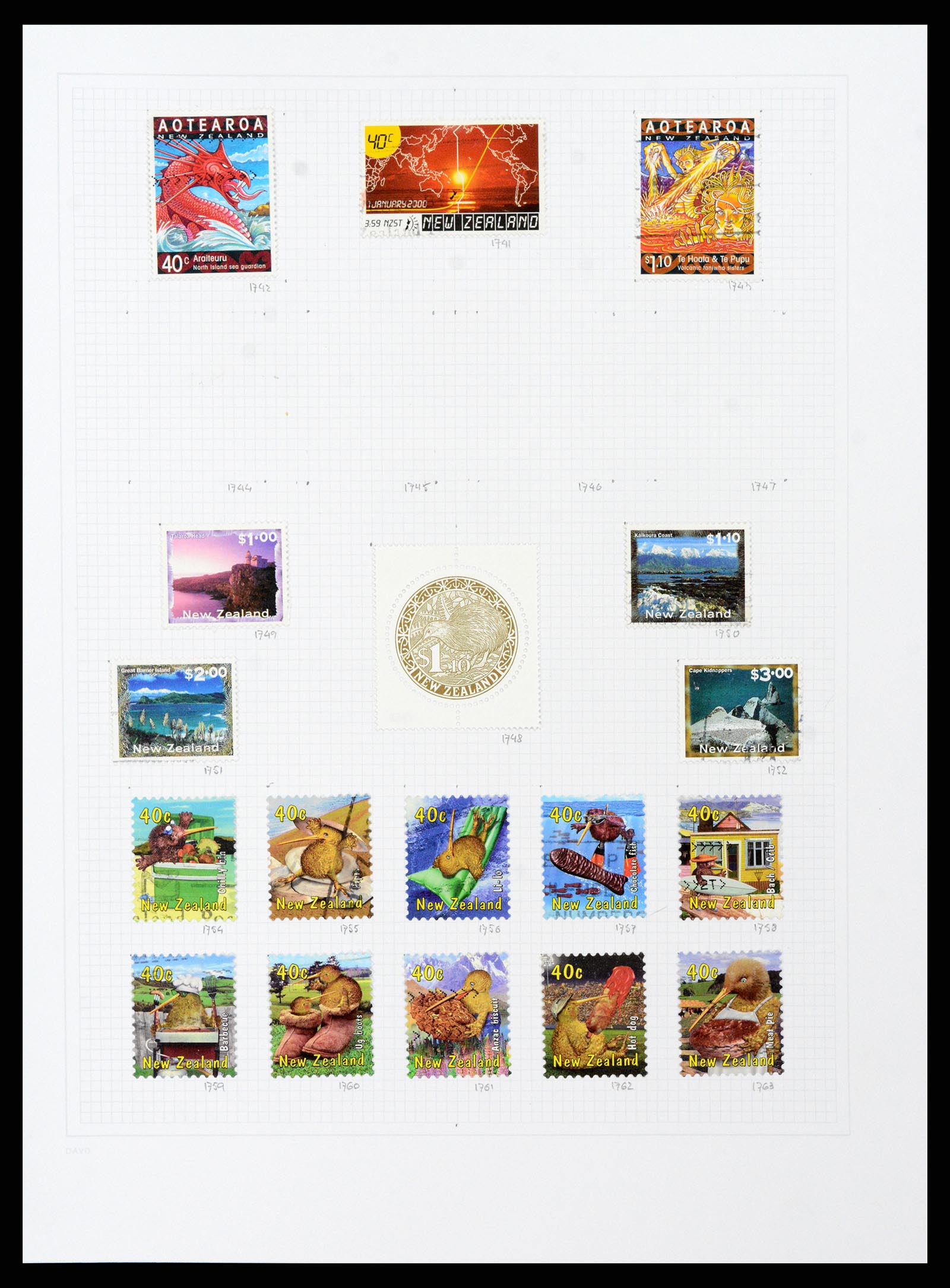 38153 0083 - Stamp collection 38153 New Zealand 1870-2010.