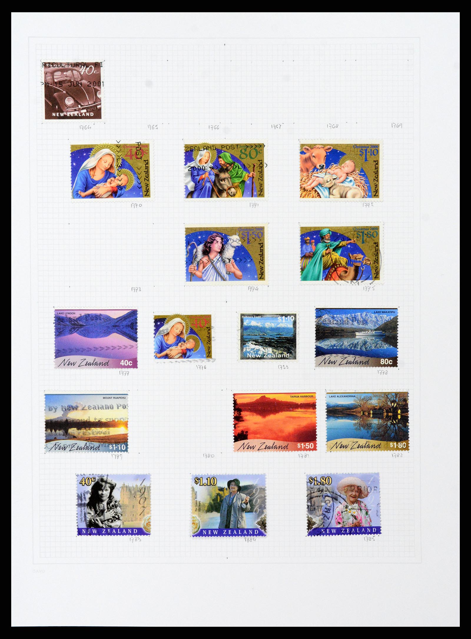 38153 0084 - Stamp collection 38153 New Zealand 1870-2010.