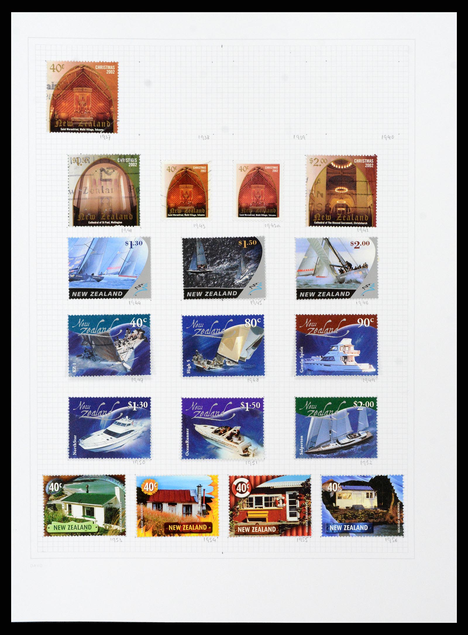 38153 0093 - Stamp collection 38153 New Zealand 1870-2010.