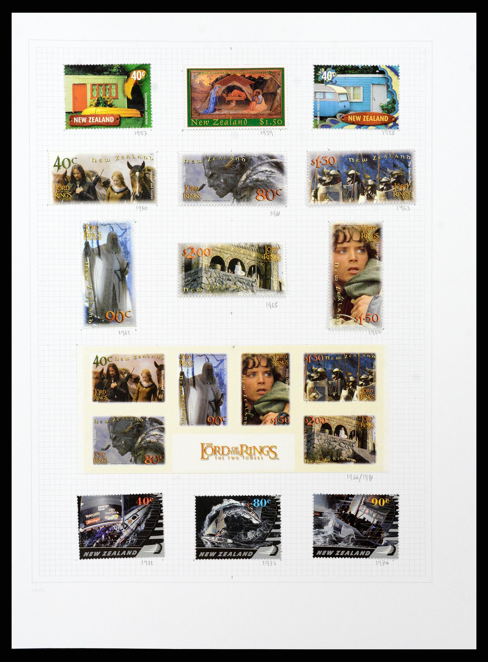 38153 0094 - Stamp collection 38153 New Zealand 1870-2010.