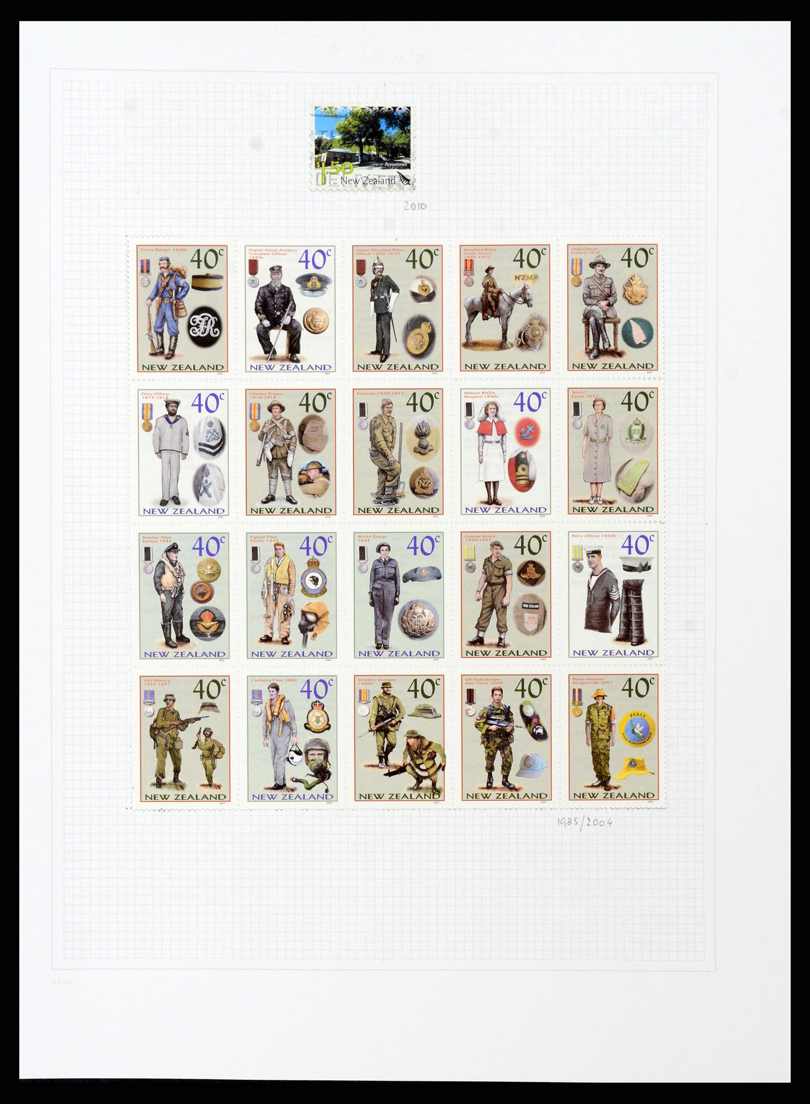 38153 0096 - Stamp collection 38153 New Zealand 1870-2010.