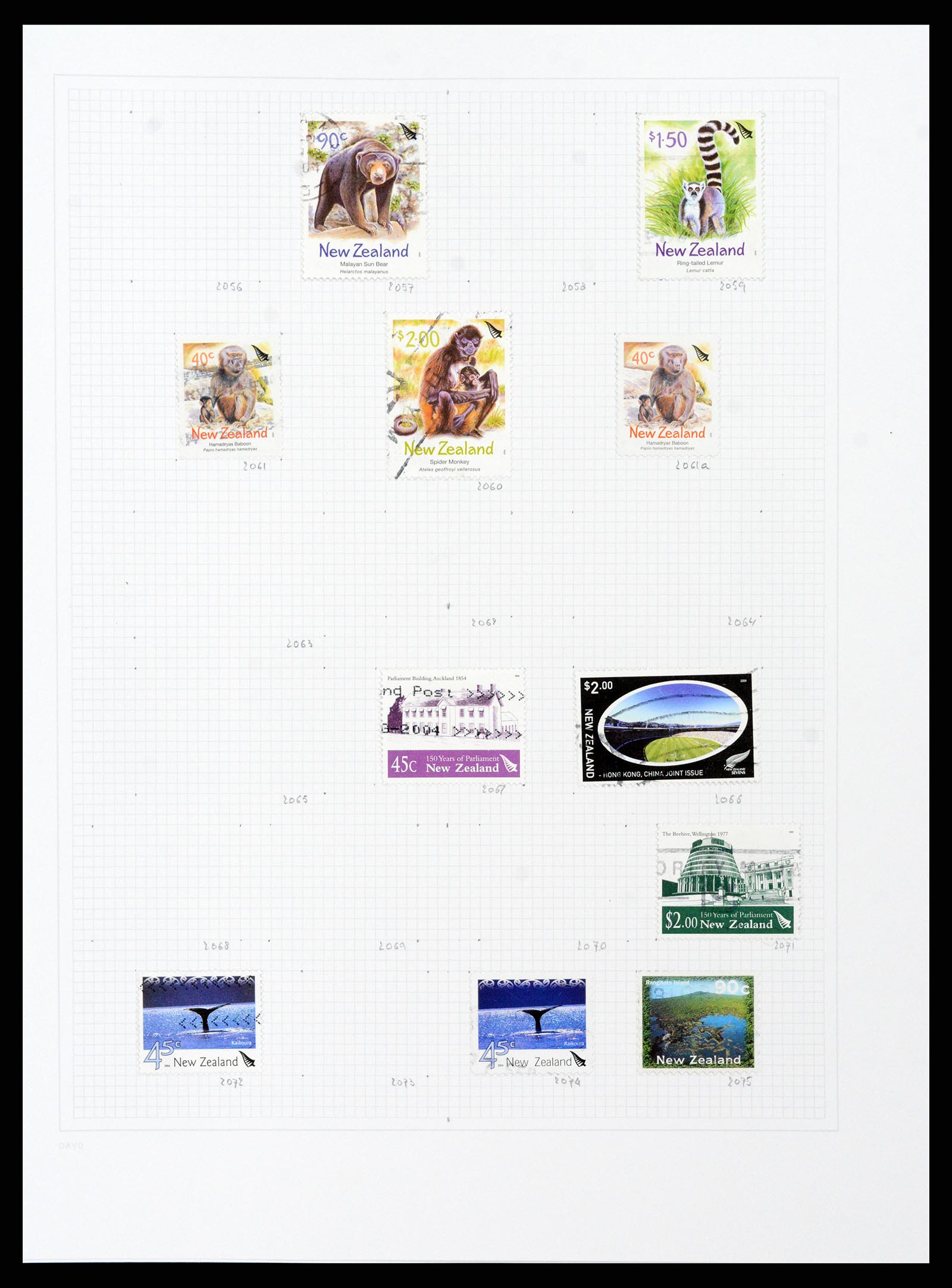 38153 0099 - Stamp collection 38153 New Zealand 1870-2010.