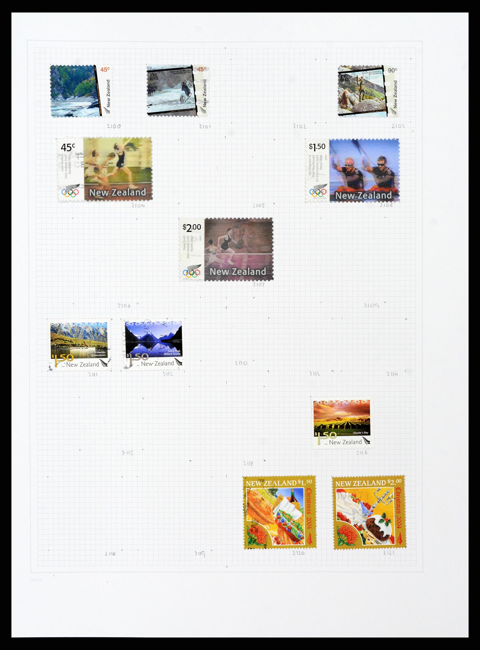 38153 0101 - Stamp collection 38153 New Zealand 1870-2010.