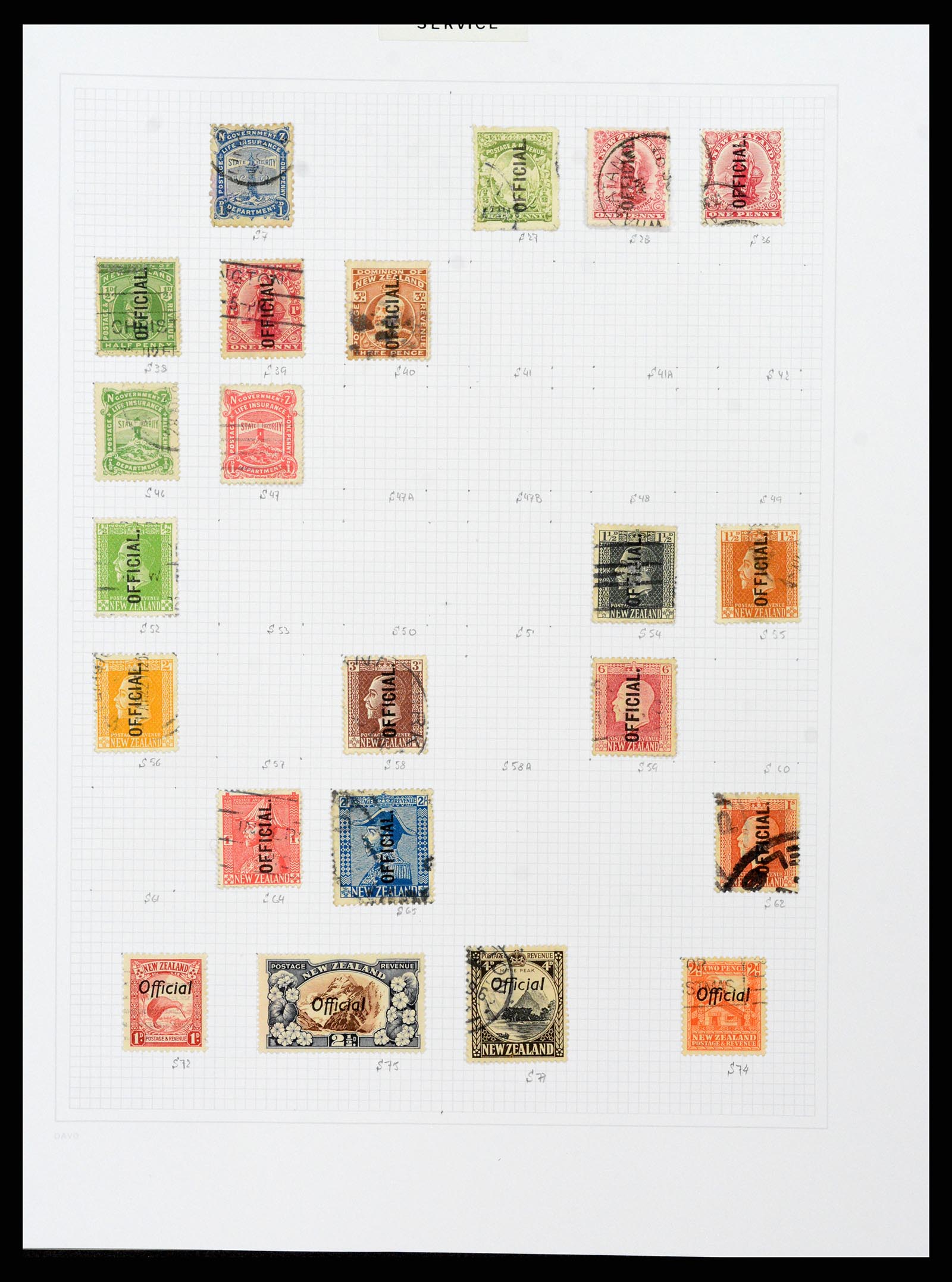 38153 0116 - Stamp collection 38153 New Zealand 1870-2010.