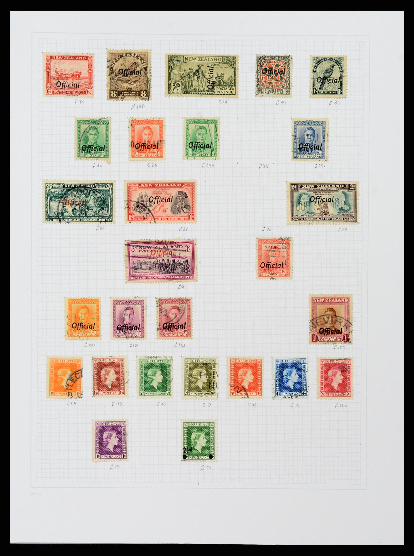 38153 0117 - Stamp collection 38153 New Zealand 1870-2010.