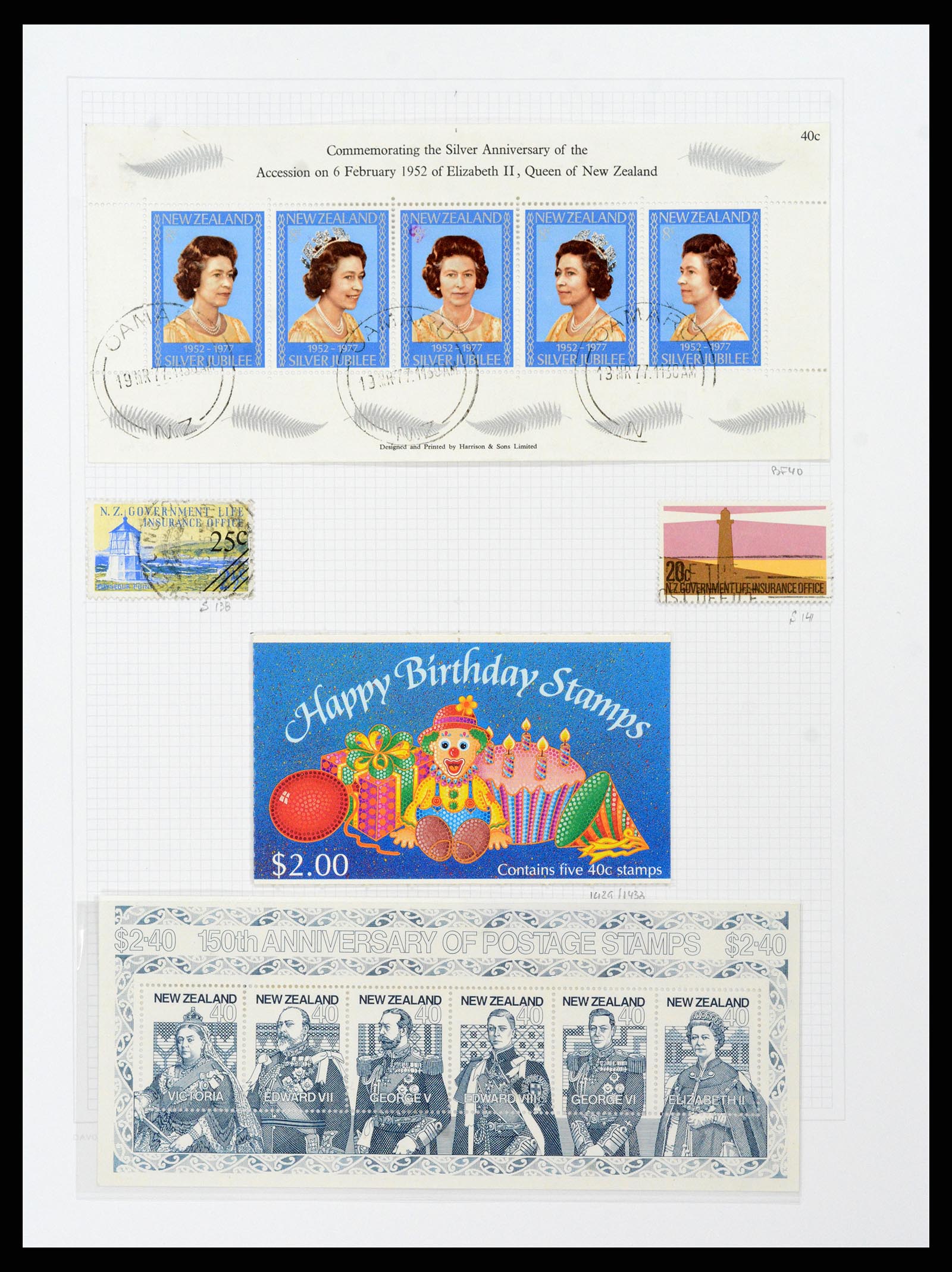 38153 0119 - Stamp collection 38153 New Zealand 1870-2010.