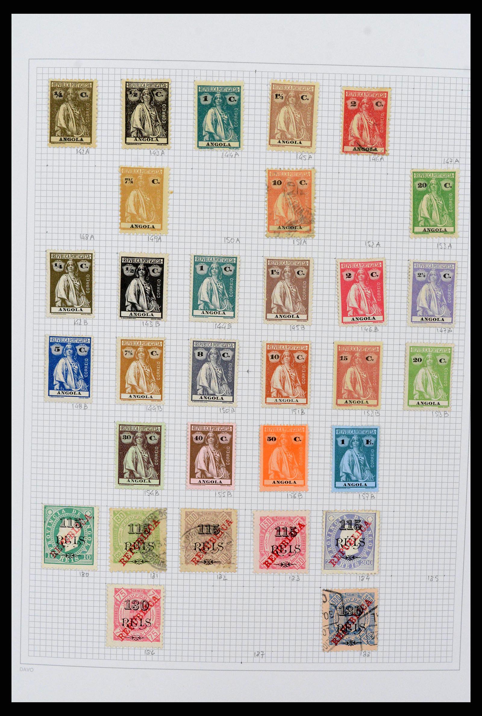 38154 0007 - Postzegelverzameling 38154 Portugese koloniën 1880-1999.